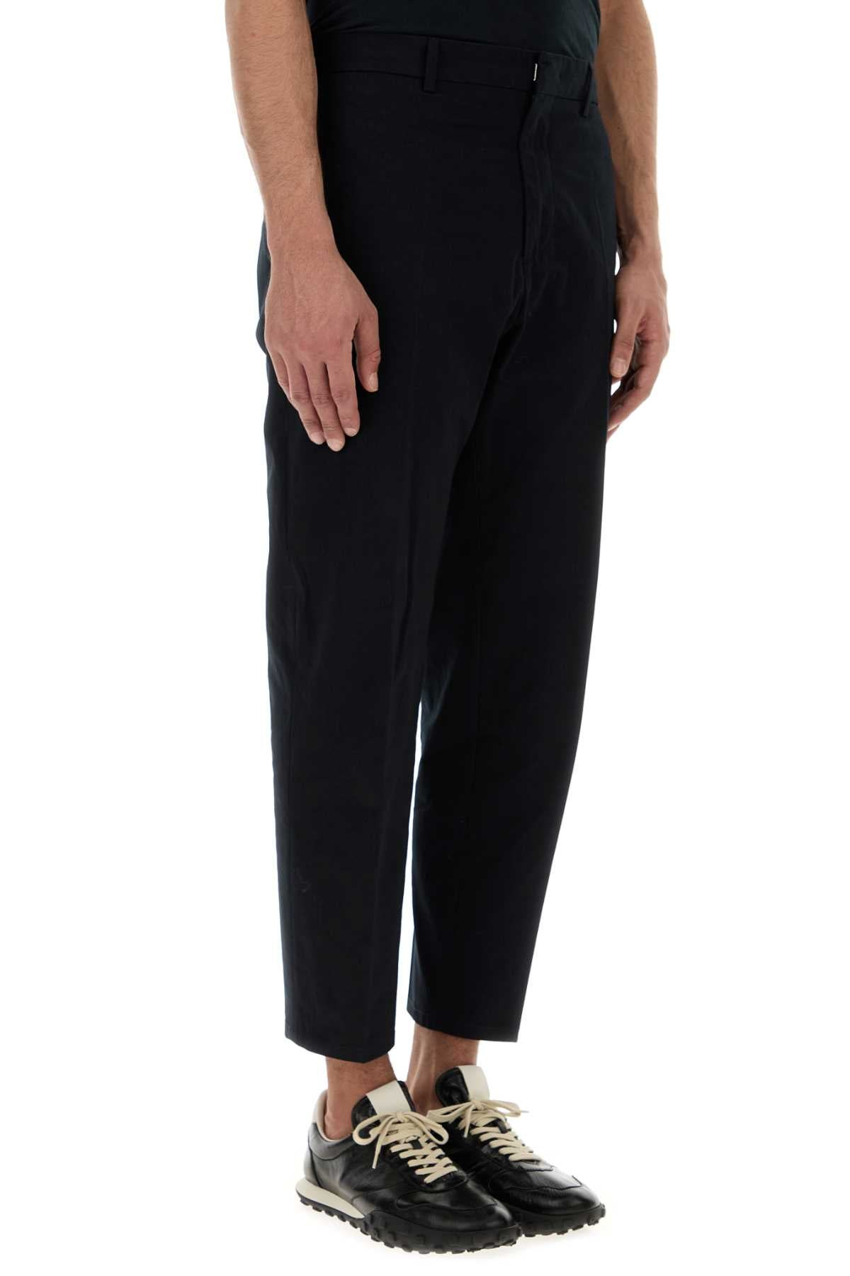 Jil Sander Men Midnight Blue Cotton Pant - 3