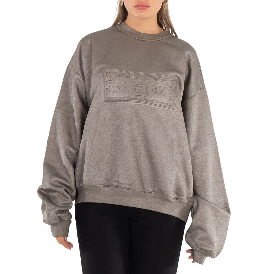 Alexander Wang Dollar Bill Embossed Crewneck Sweatshirt - 3