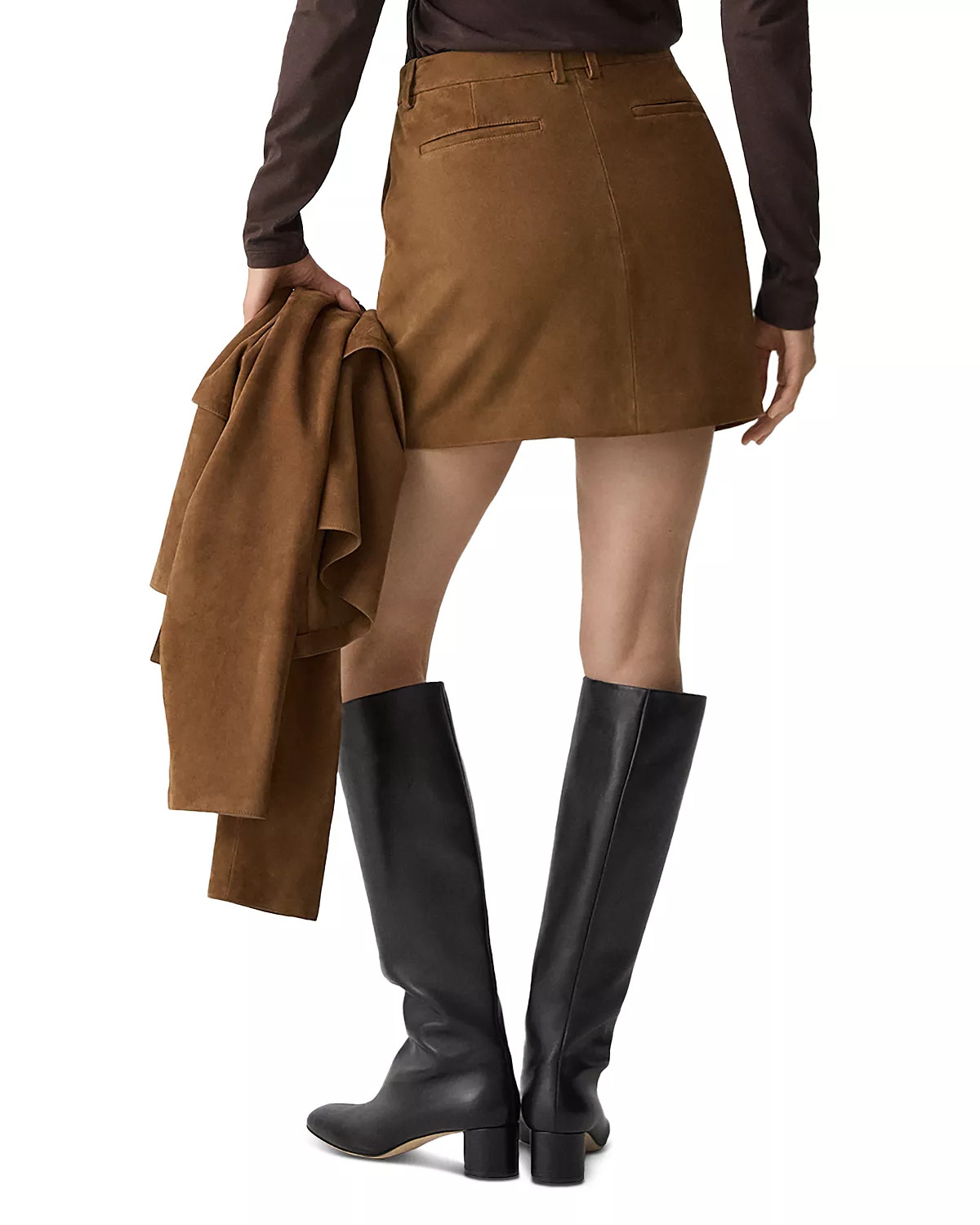 Leather Trouser Mini Skirt - 2