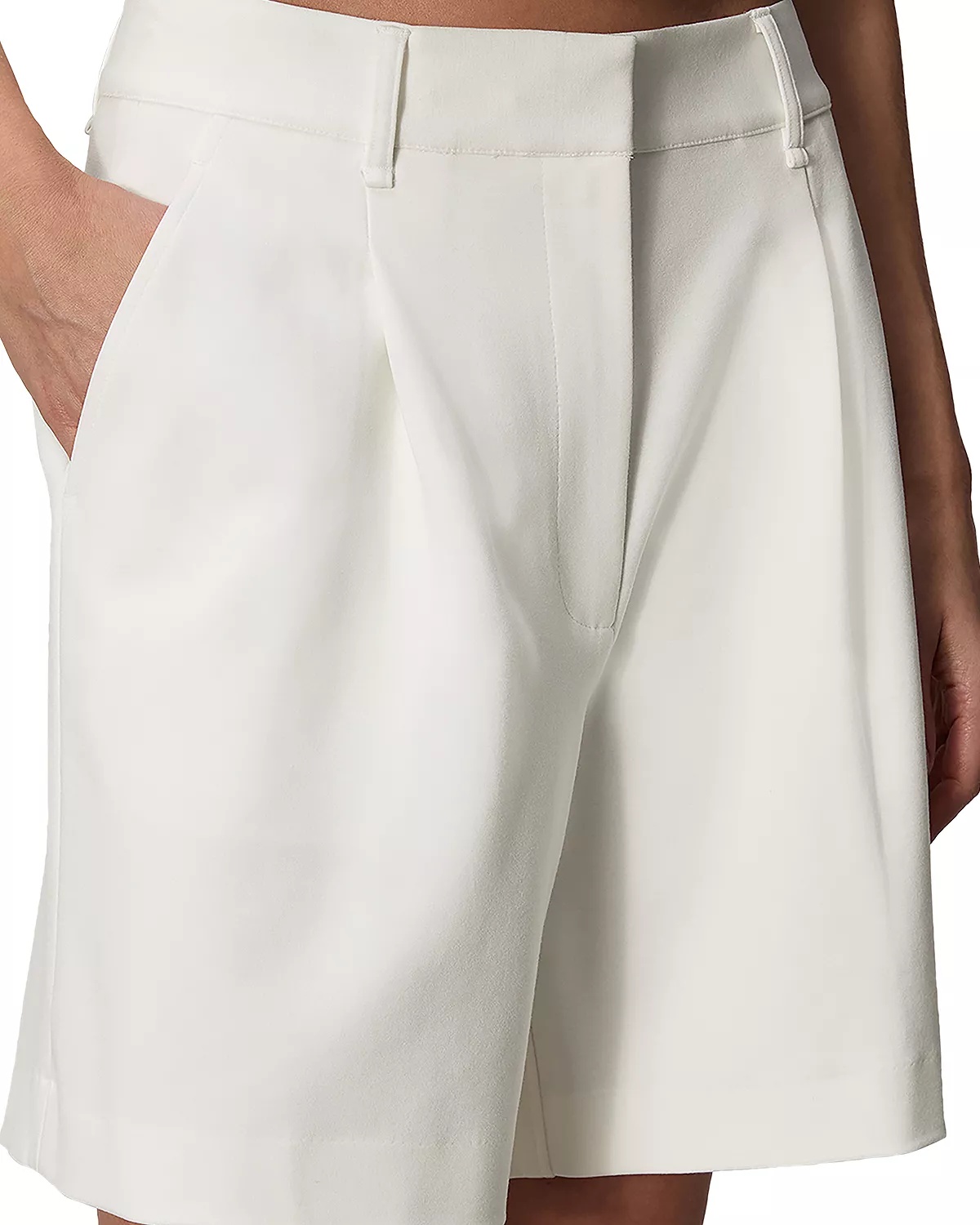 Irina Mid Rise Ponte Tailored Shorts - 2