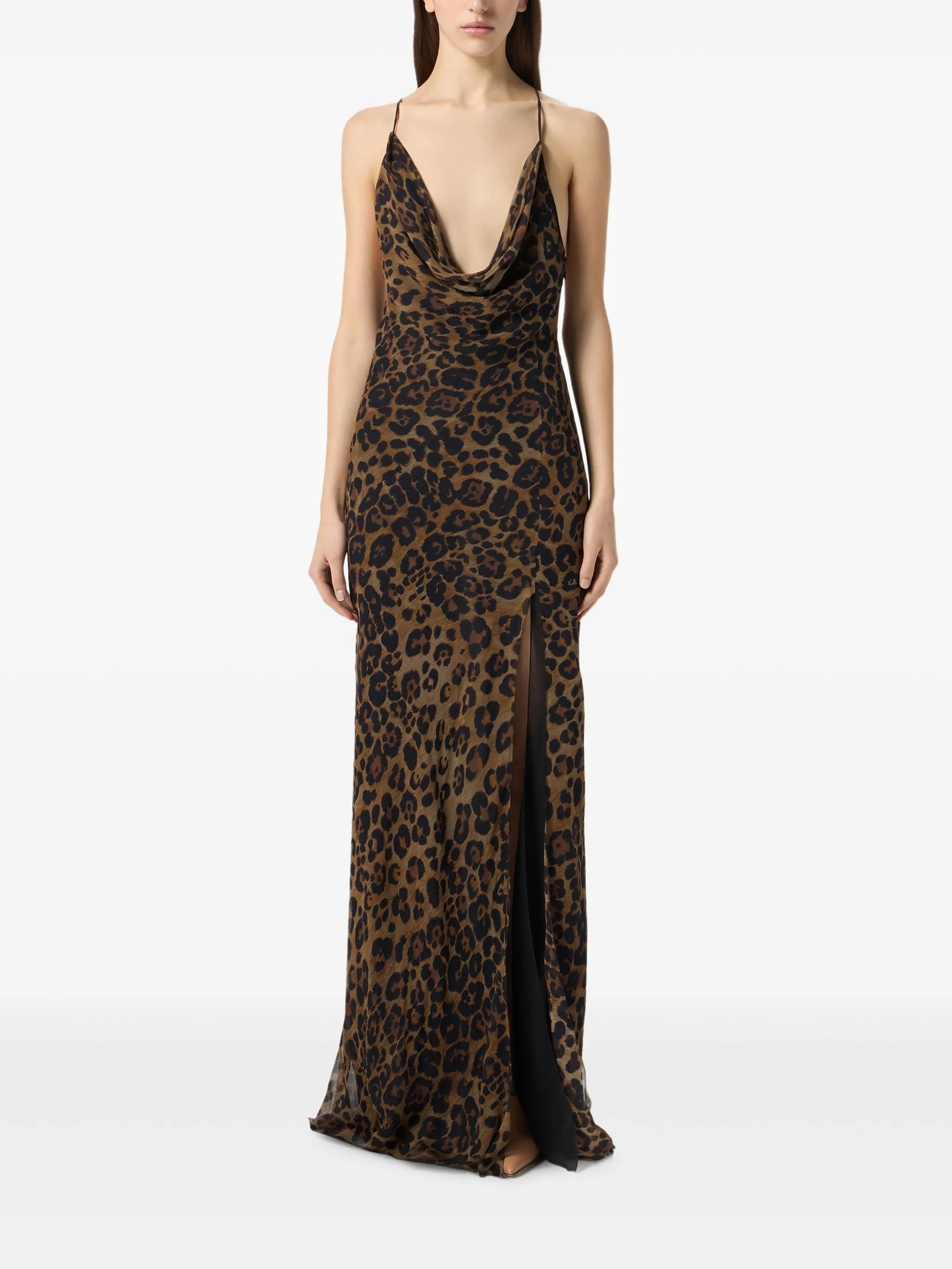Blumarine Leopard-print Silk Gown - 4
