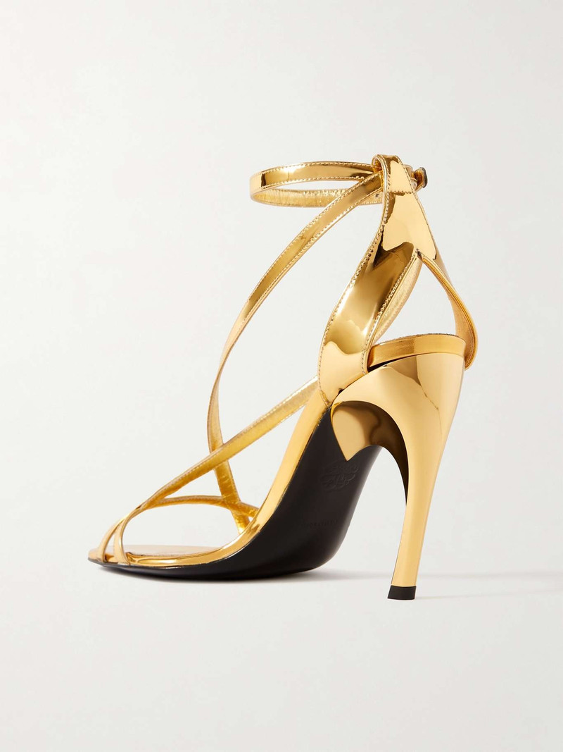 Armadillo metallic leather sandals 3