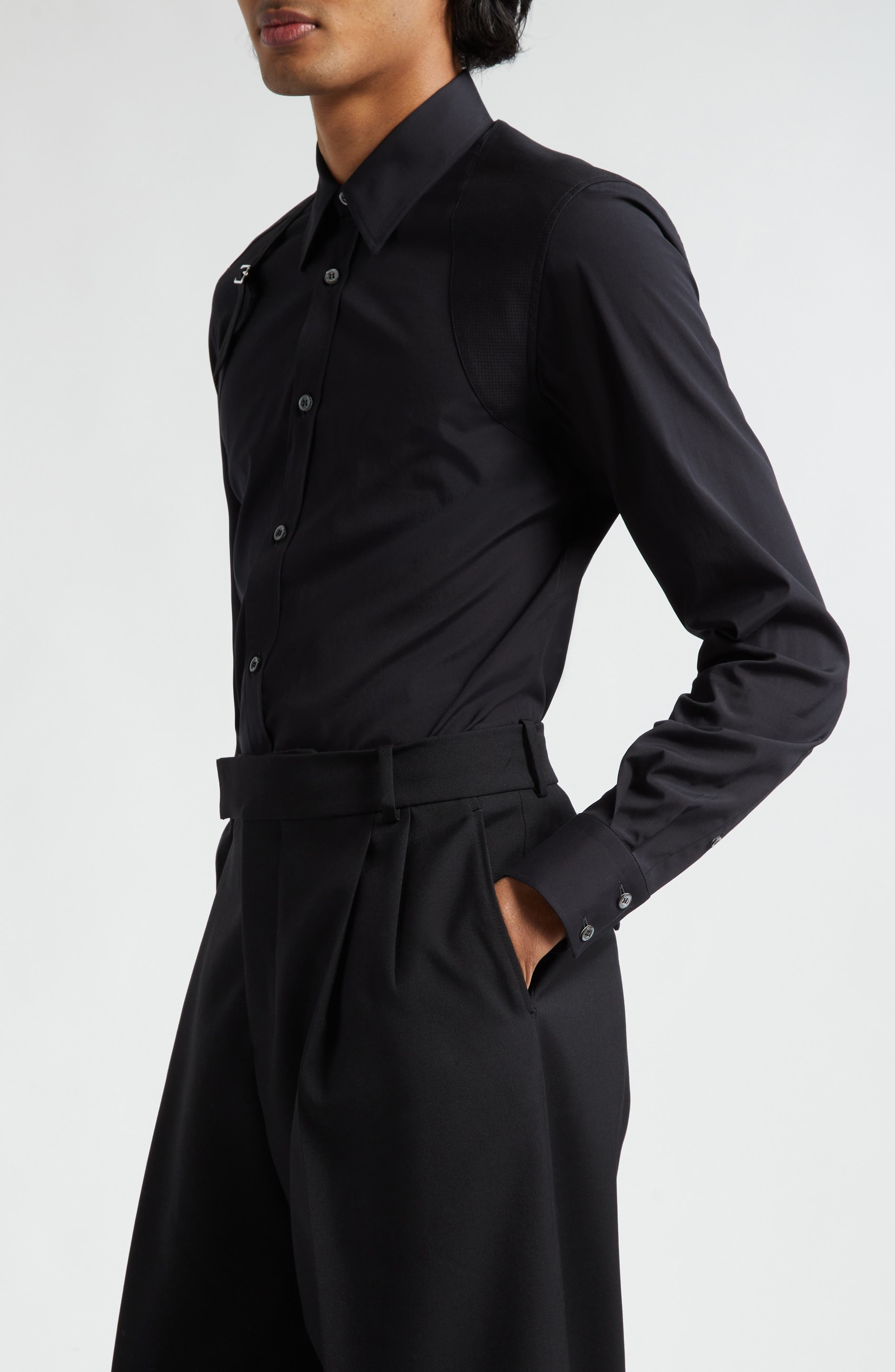 Harness Stretch Poplin Men's Button-Up Shirt - 4