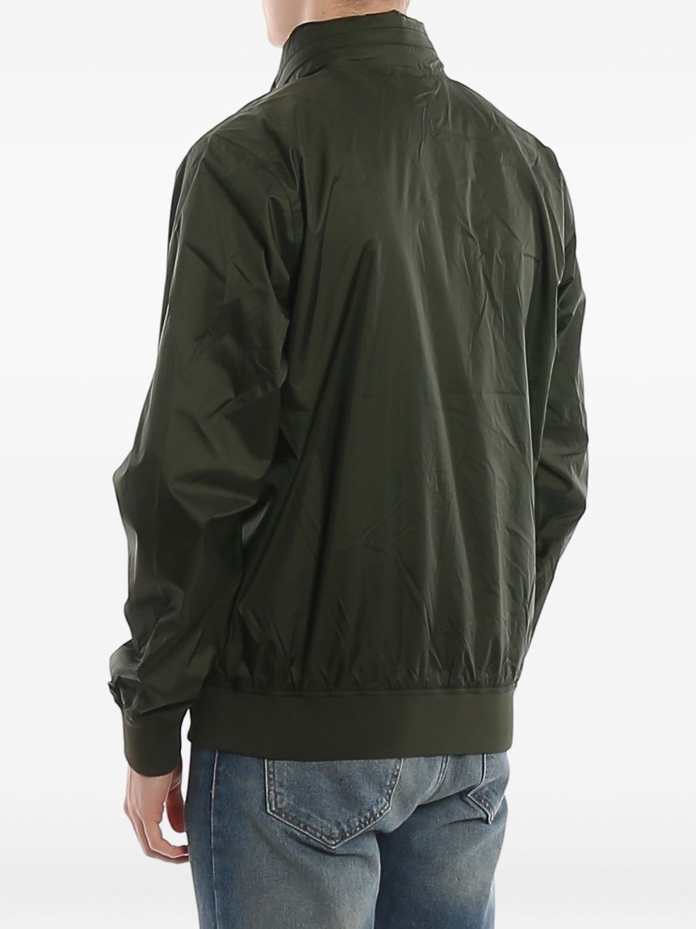 zip-fastening bomber jacket - 4