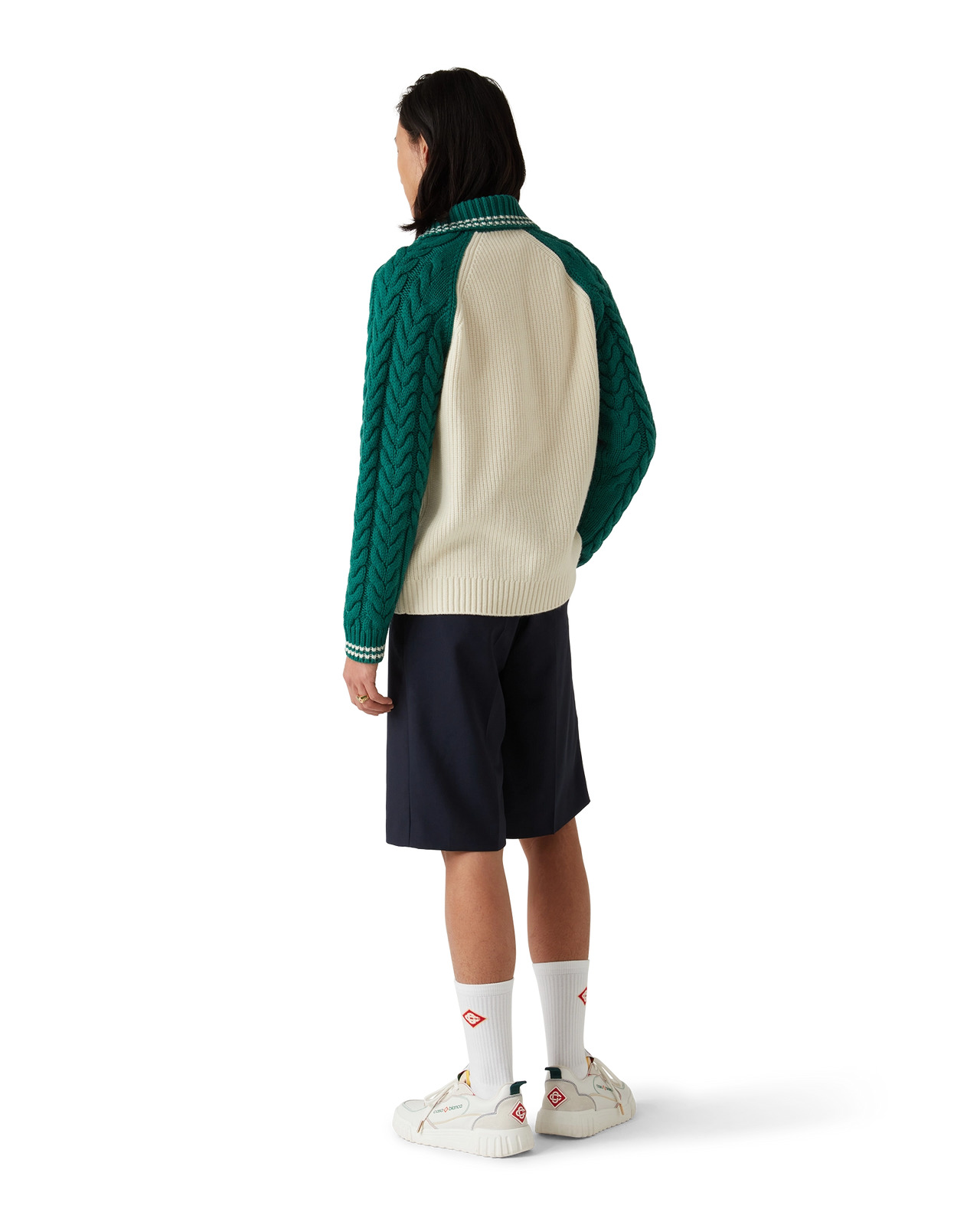 Cashmere Cable Knit Jumper | Casablanca Paris - 3