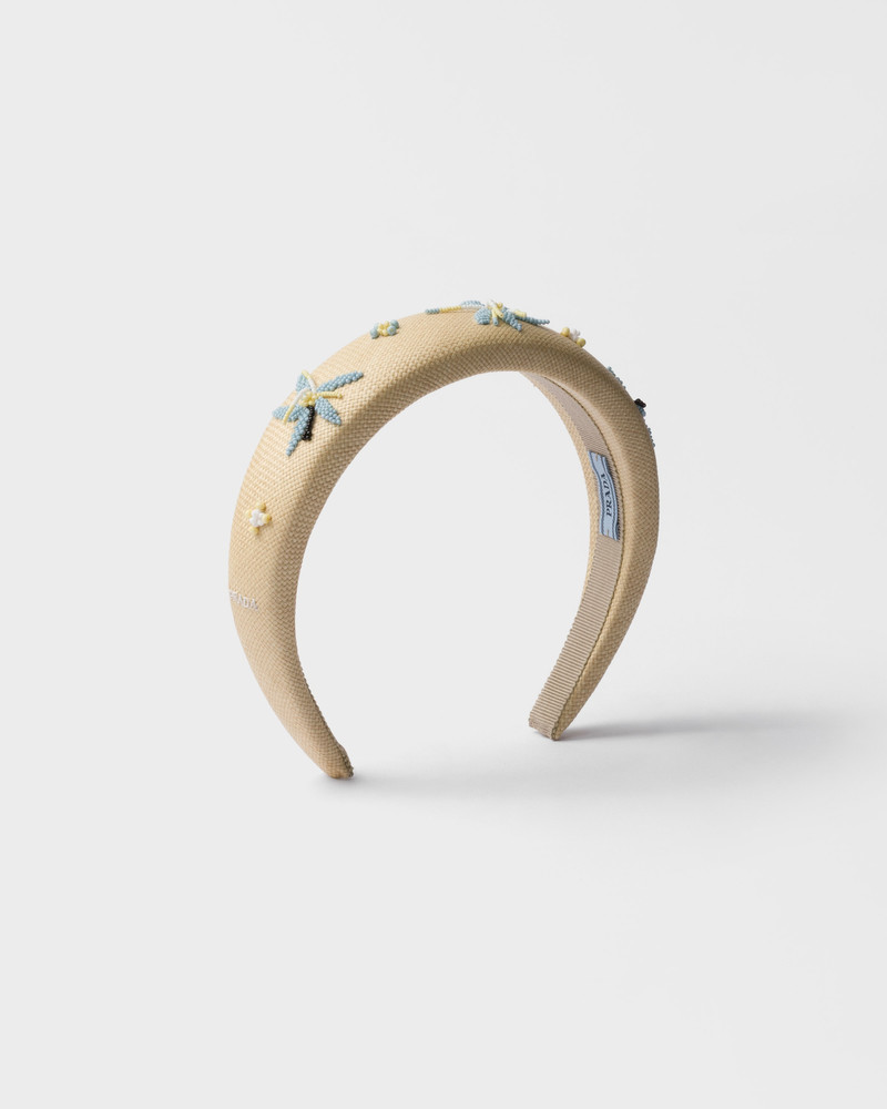 Embroidered fabric headband 1
