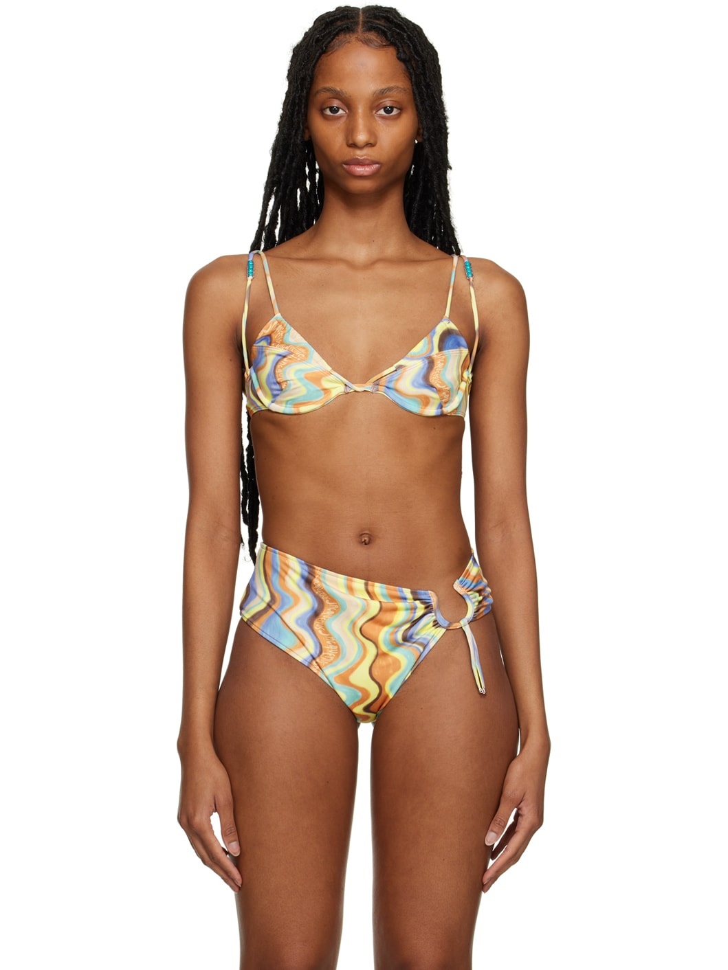 Multicolor 'Le Haut de Maillot Barco' Bikini Top - 1