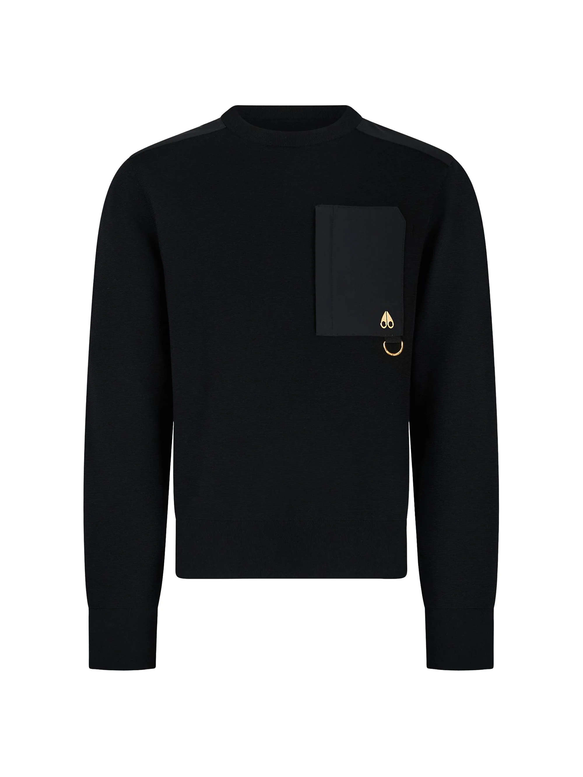 Men's Elowan Accented Sweater - Black - 1