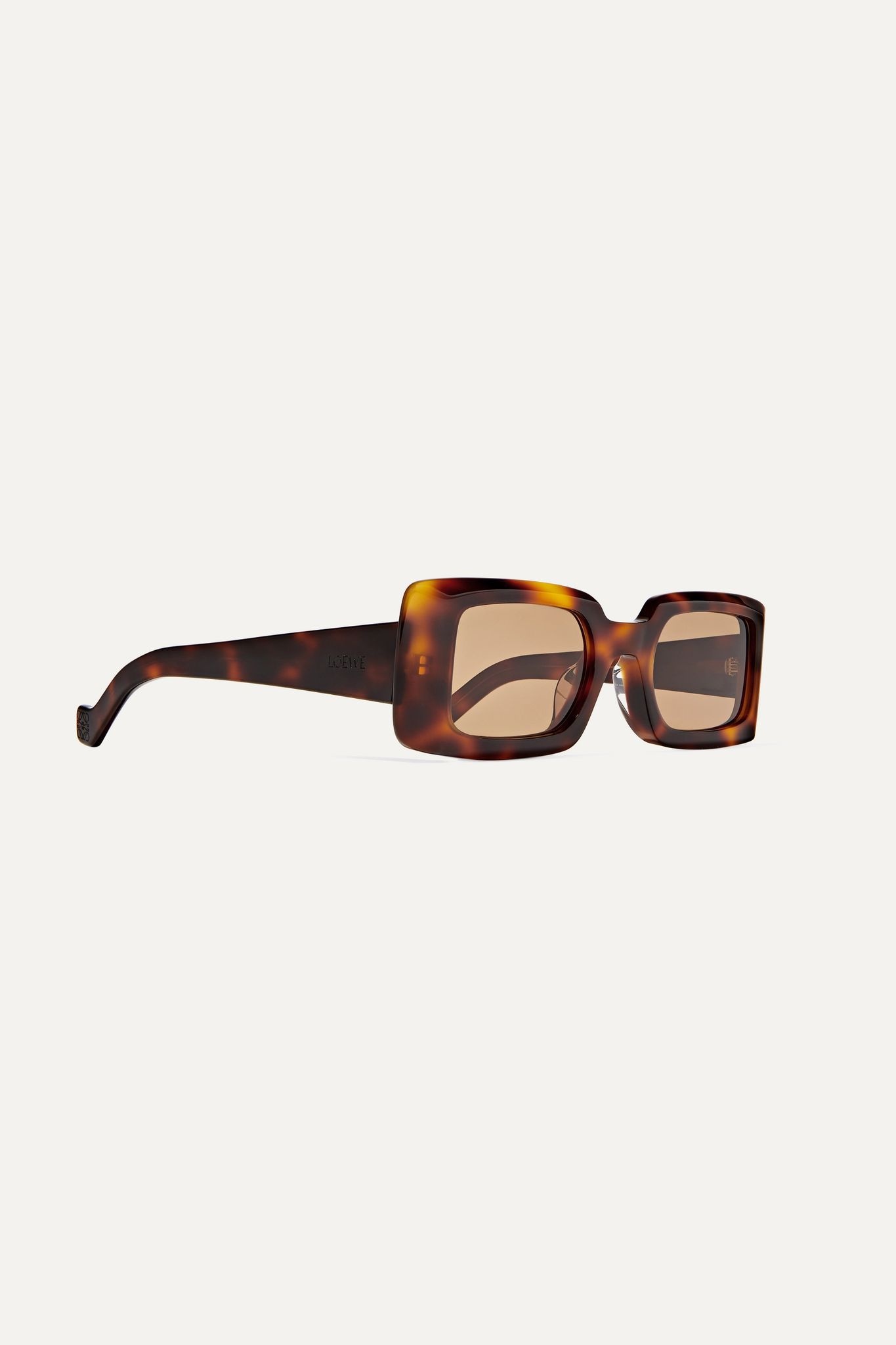 Square-frame tortoiseshell acetate sunglasses - 2