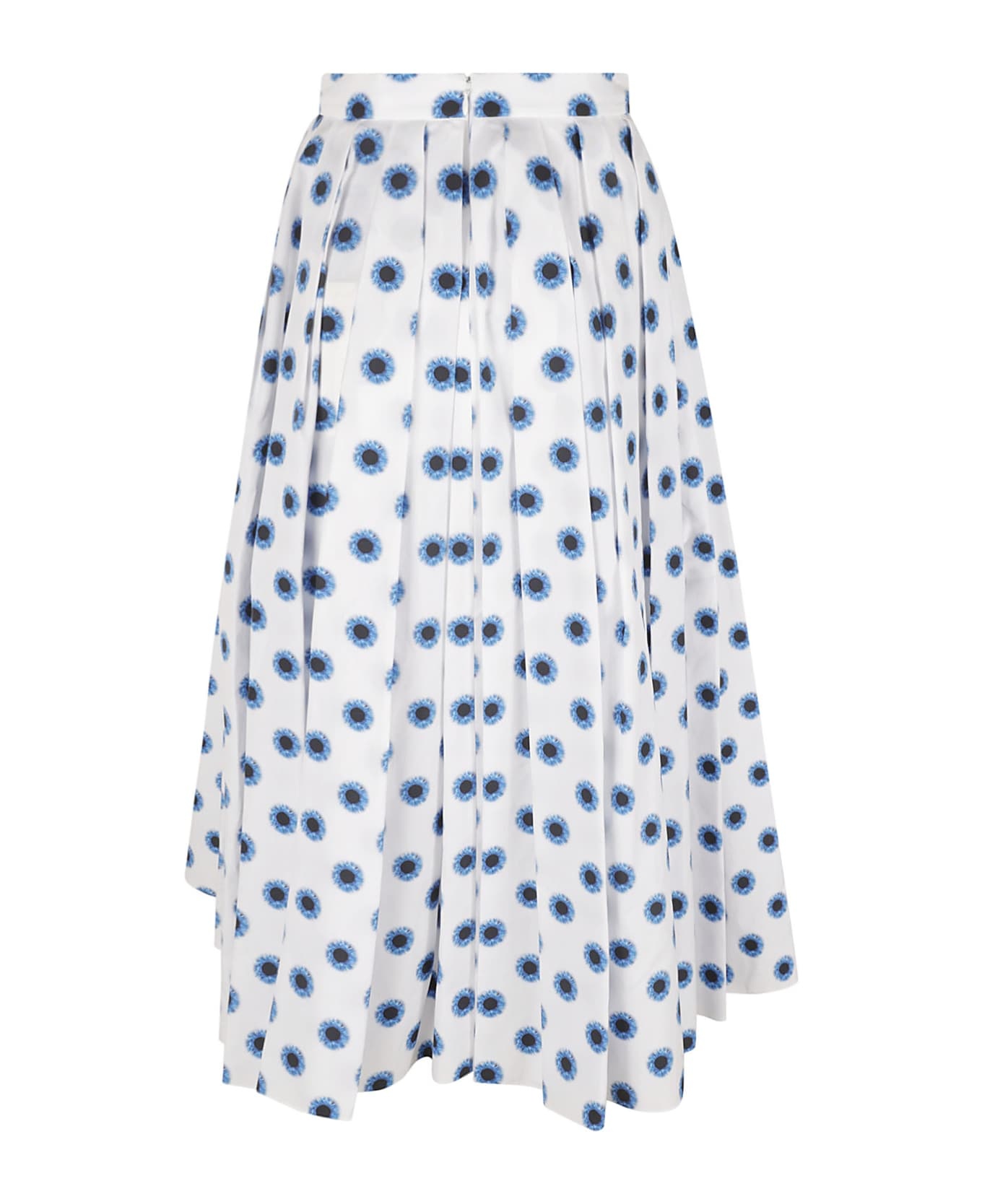 Floral Print Pleated Flare Skirt - 2