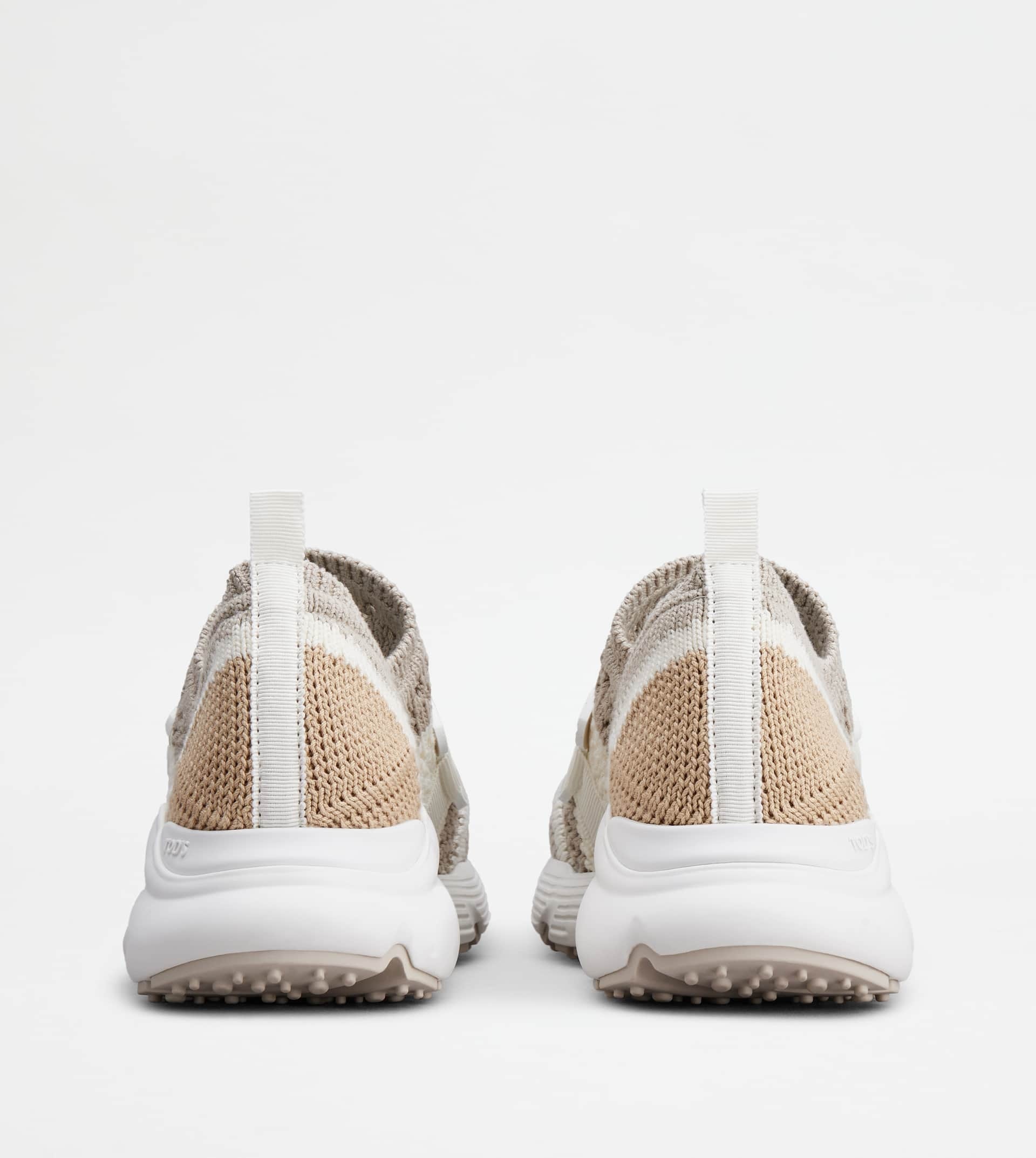 KATE SLIP-ON SNEAKERS IN FABRIC - BEIGE, OFF WHITE - 2