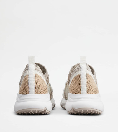 Tod's KATE SLIP-ON SNEAKERS IN FABRIC - BEIGE, OFF WHITE outlook