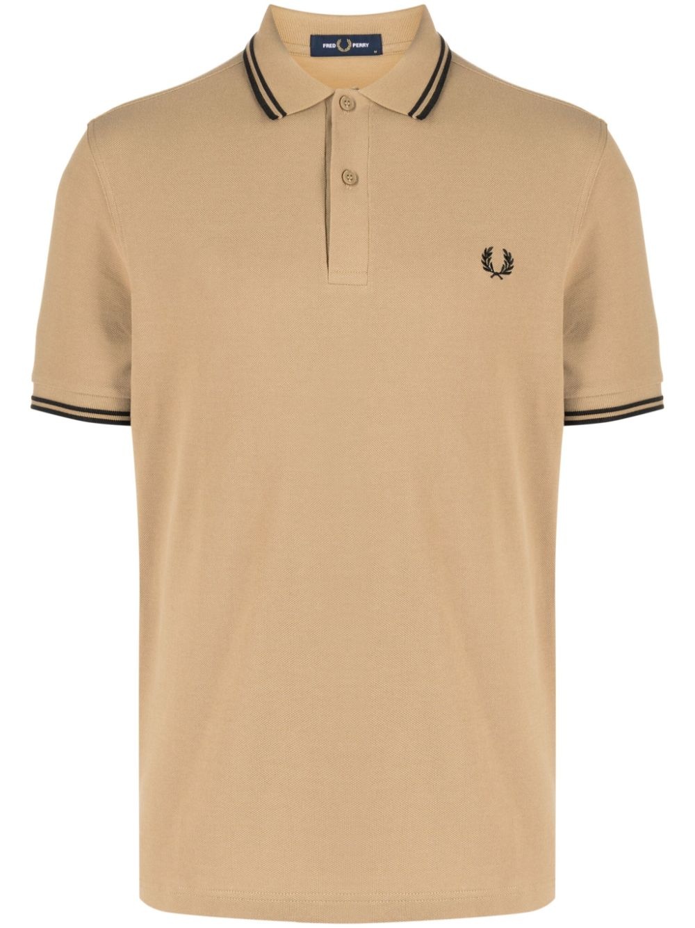 Laurel Wreath-embroidered polo shirt - 1