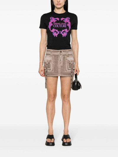 VERSACE JEANS COUTURE Barocco-print T-shirt outlook