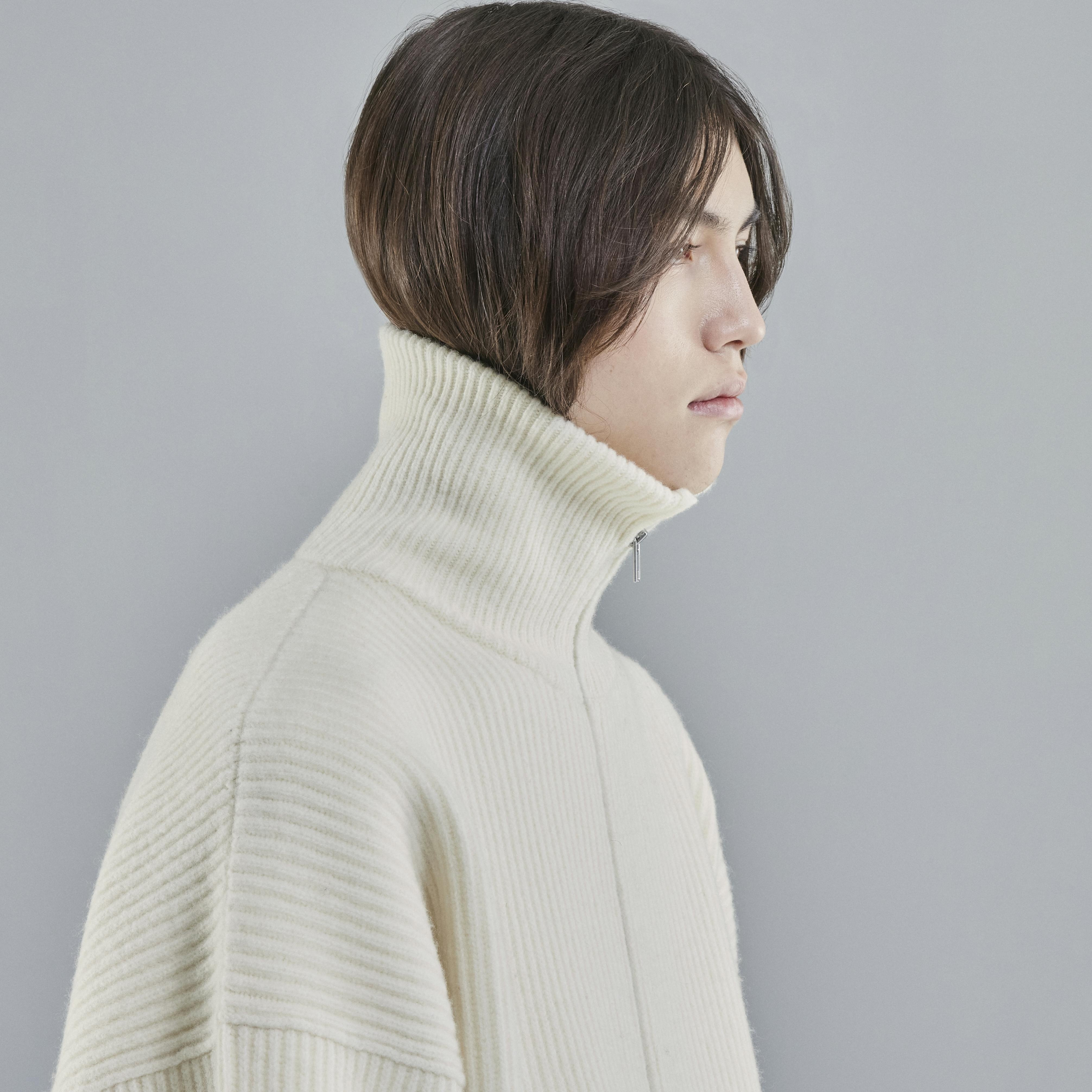 Vonarstræti Zipped Wool Sweater (Unisex) - 6