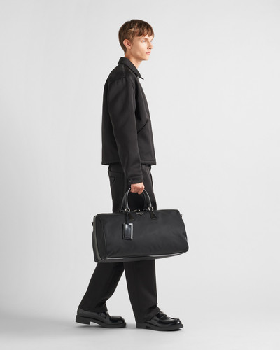 Prada Re-Nylon and brushed leather duffel bag outlook