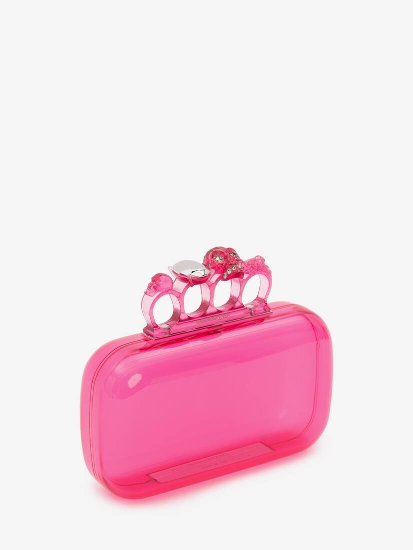 Skull Four-ring Clutch in Pink - 2