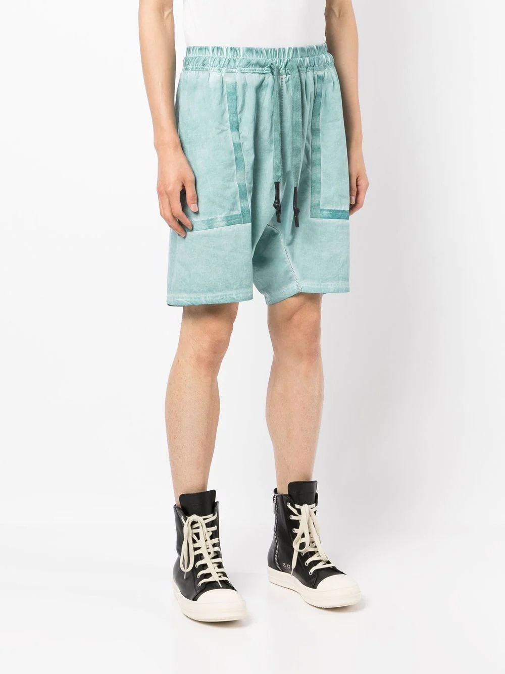 panelled drawstring shorts - 3