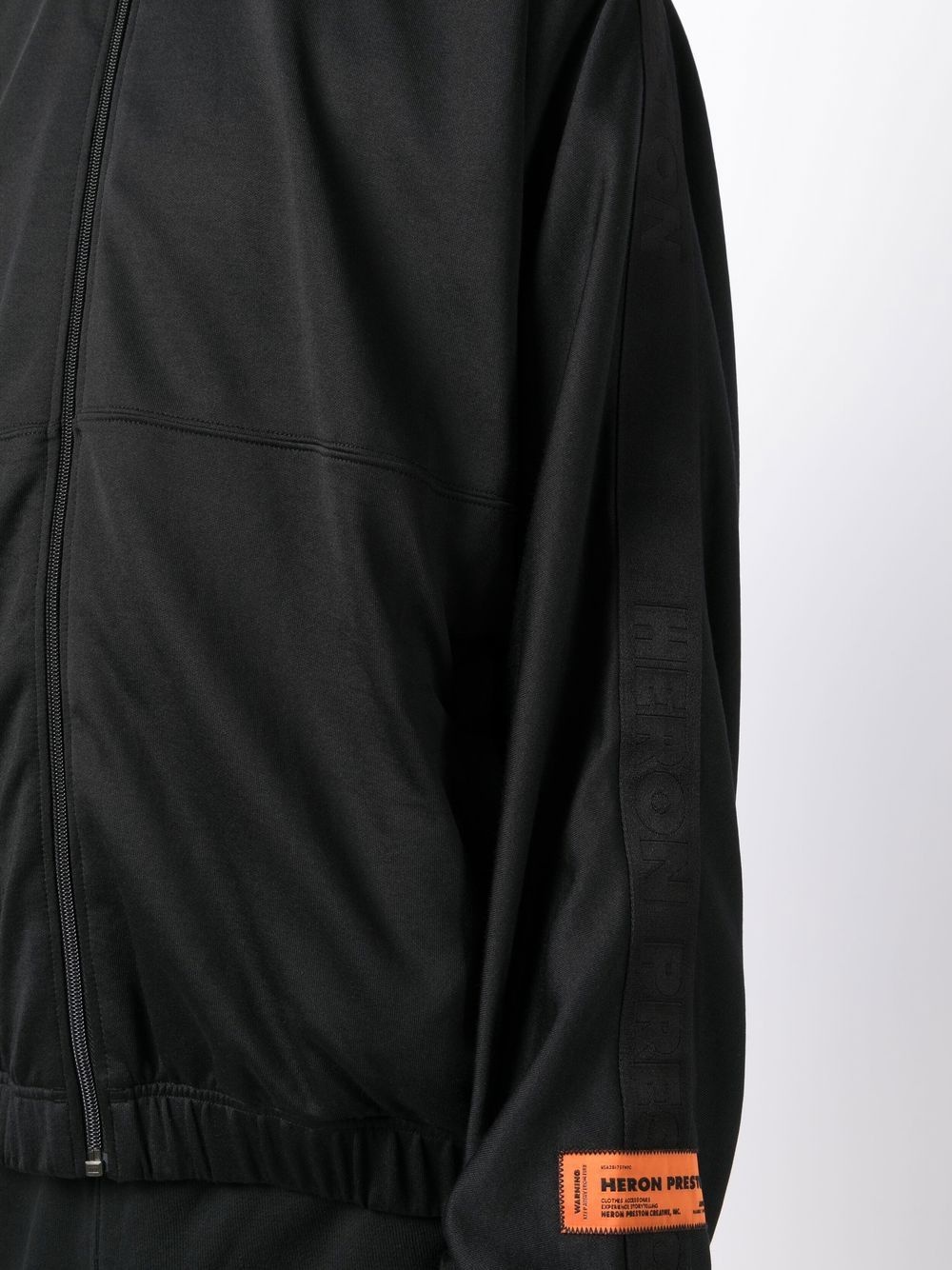 logo-print strap zip-up jacket - 5