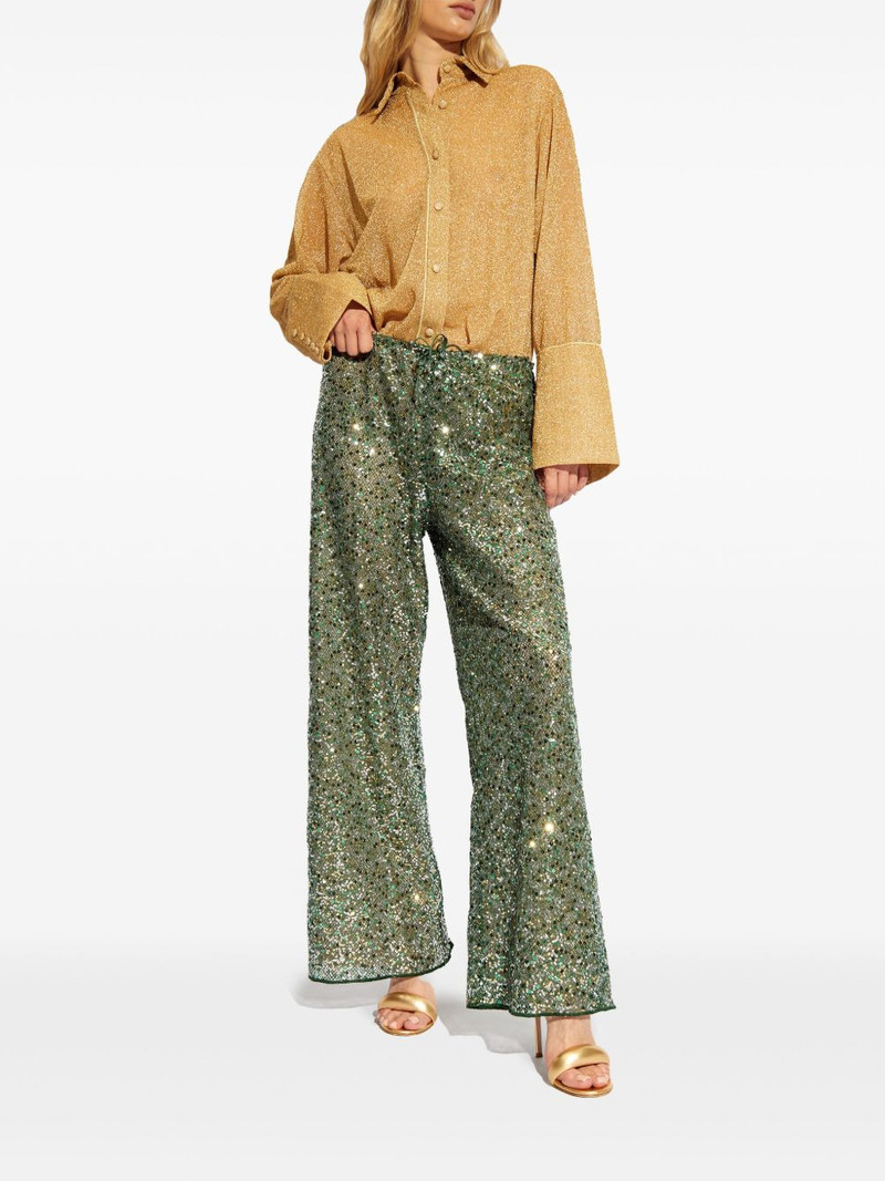 Oséree sequinned wide-leg trousers outlook