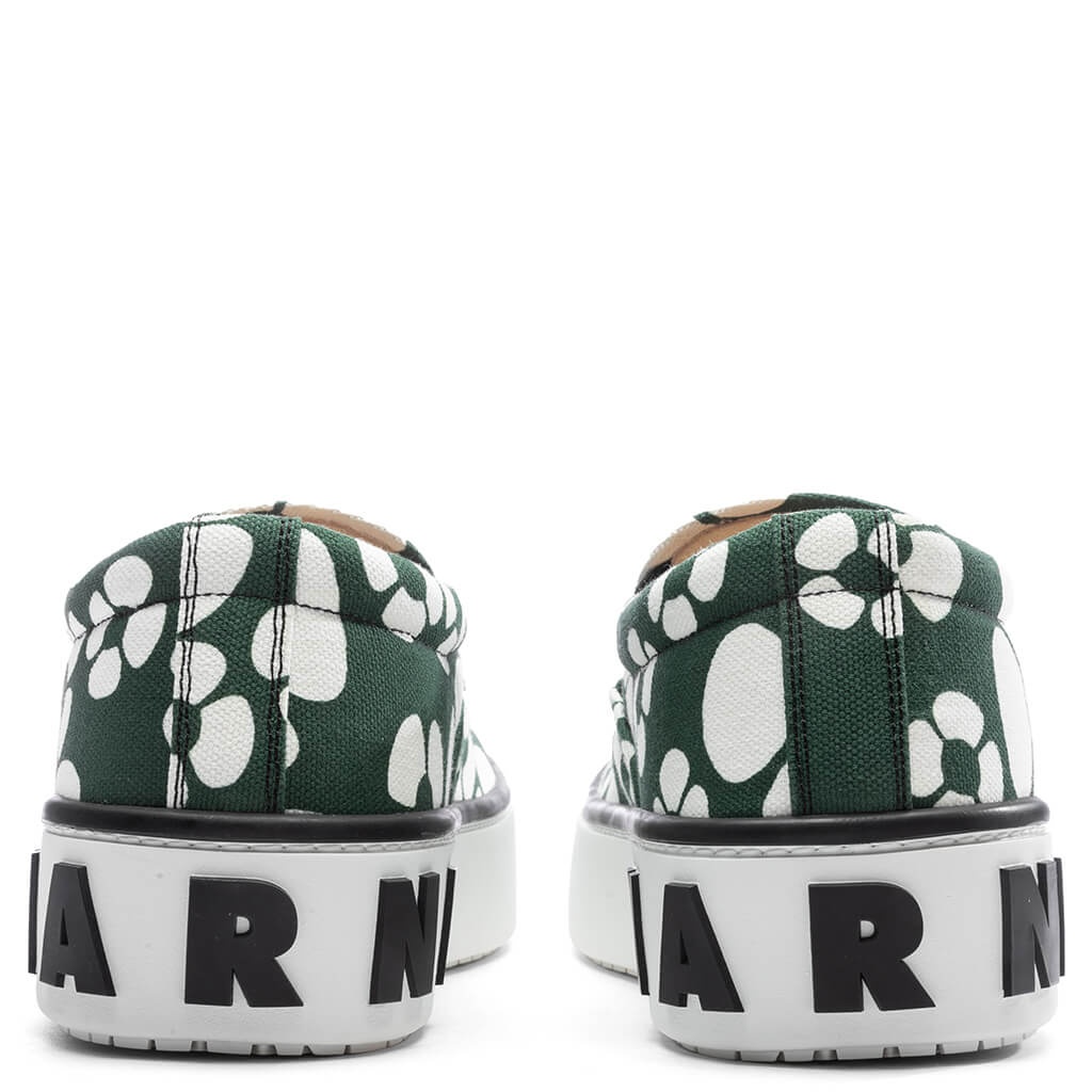 MARNI X CARHARTT WIP SLIP-ON SNEAKERS - DARK/GREEN - 4