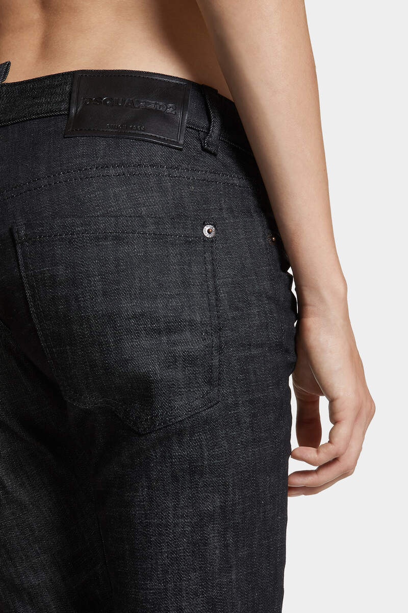 BLACK RINSE WASH BOOTCUT SHARPEI JEANS - 5