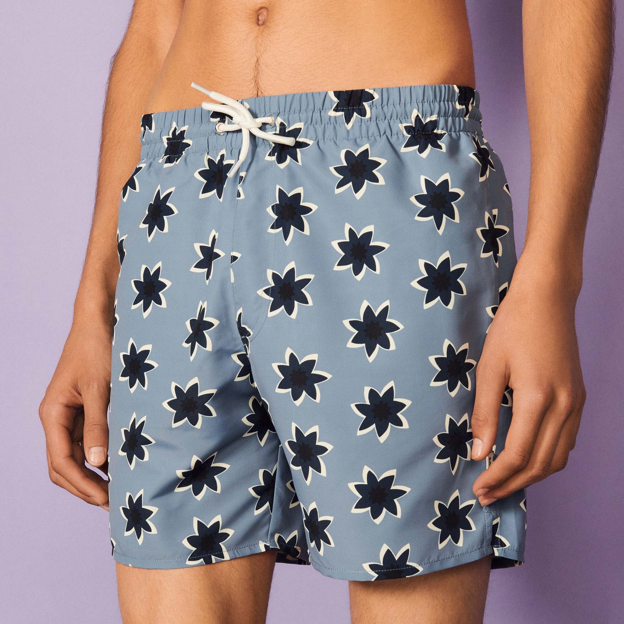Floral print swim shorts - 5