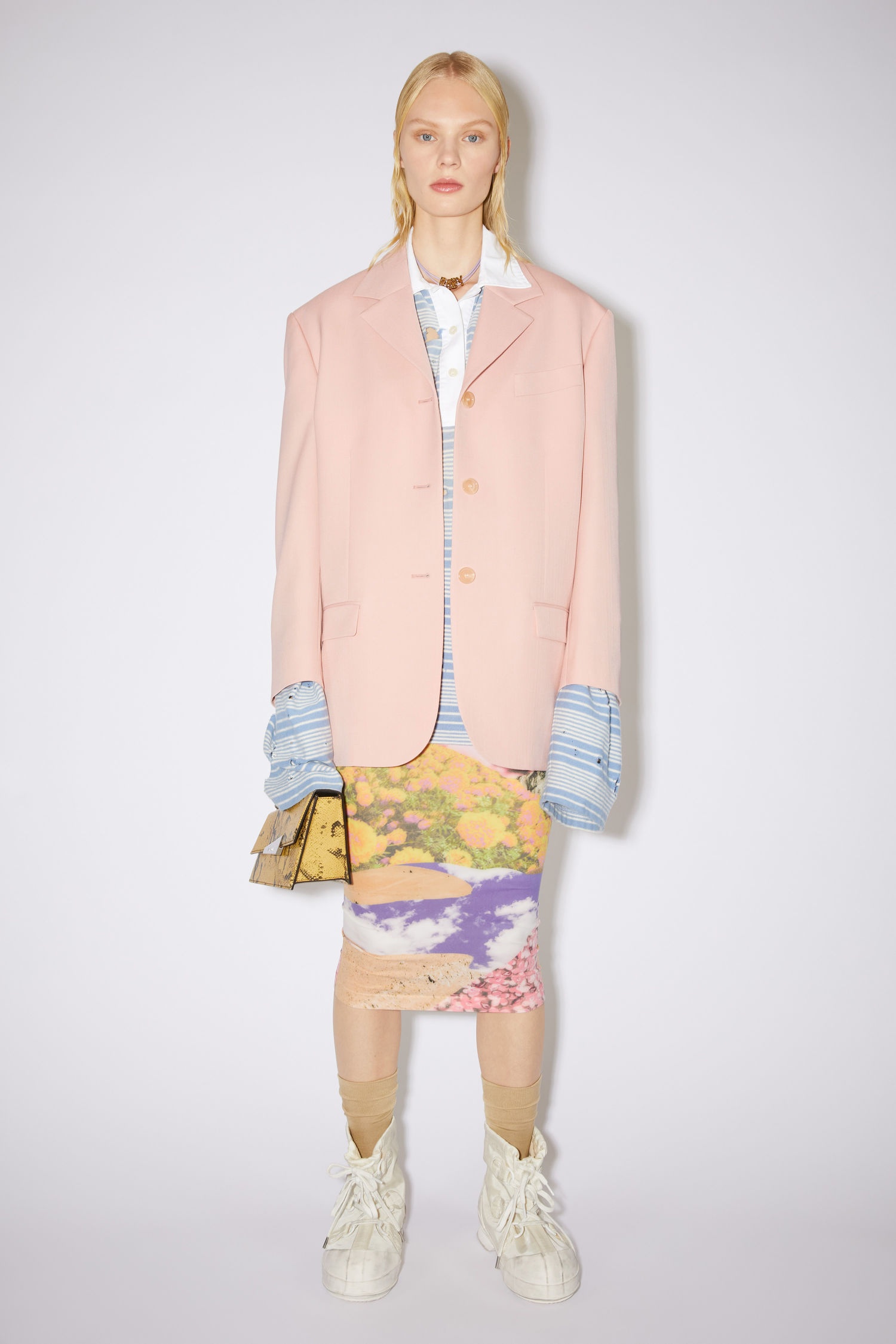 Tailored suit jacket - Powder pink - 2