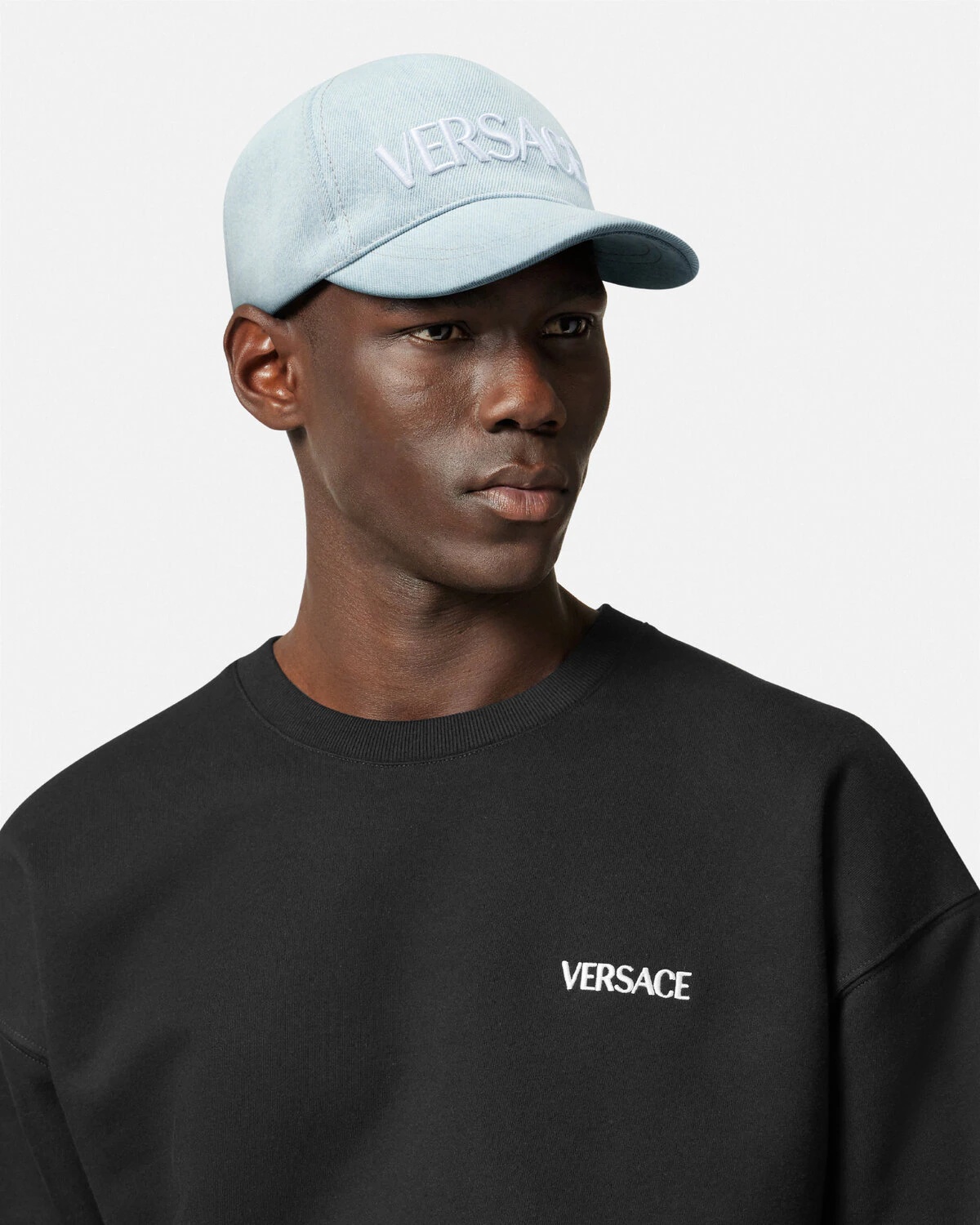 Embroidered Logo Denim Baseball Cap - 3