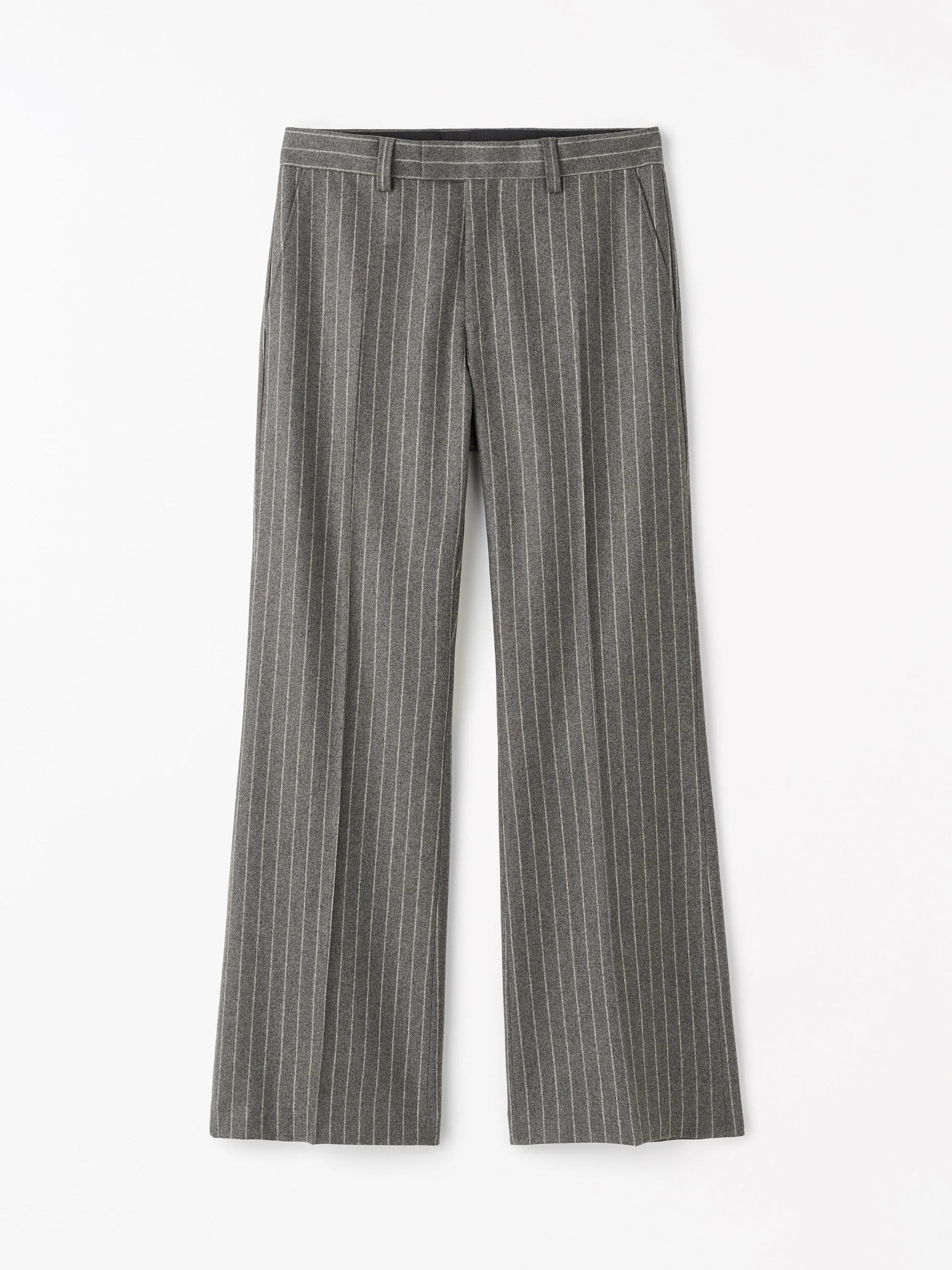 Tyler Pinstripe Wool Trousers - 1