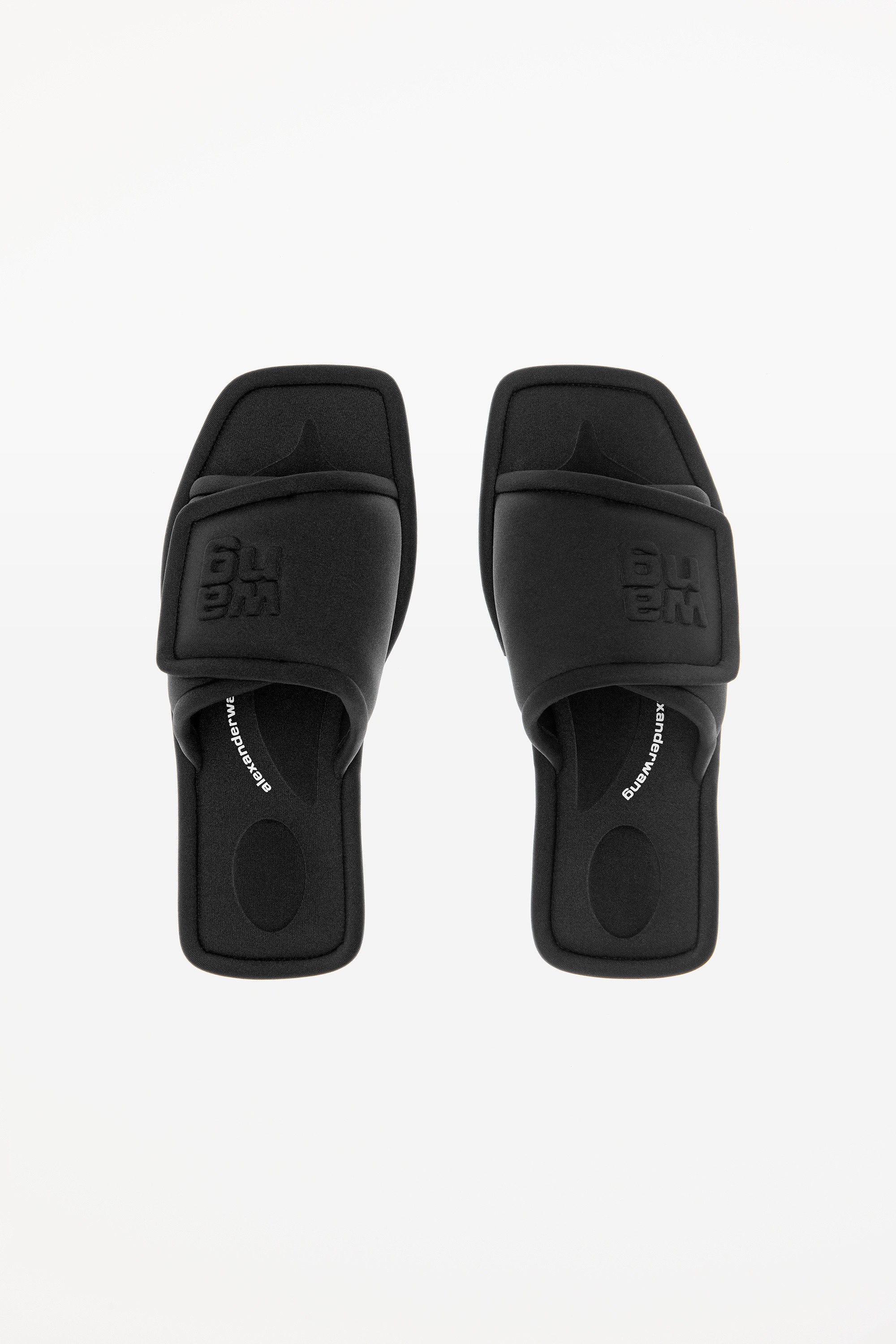 LANA PADDED LOGO FLAT SLIPPER IN LYCRA - 6
