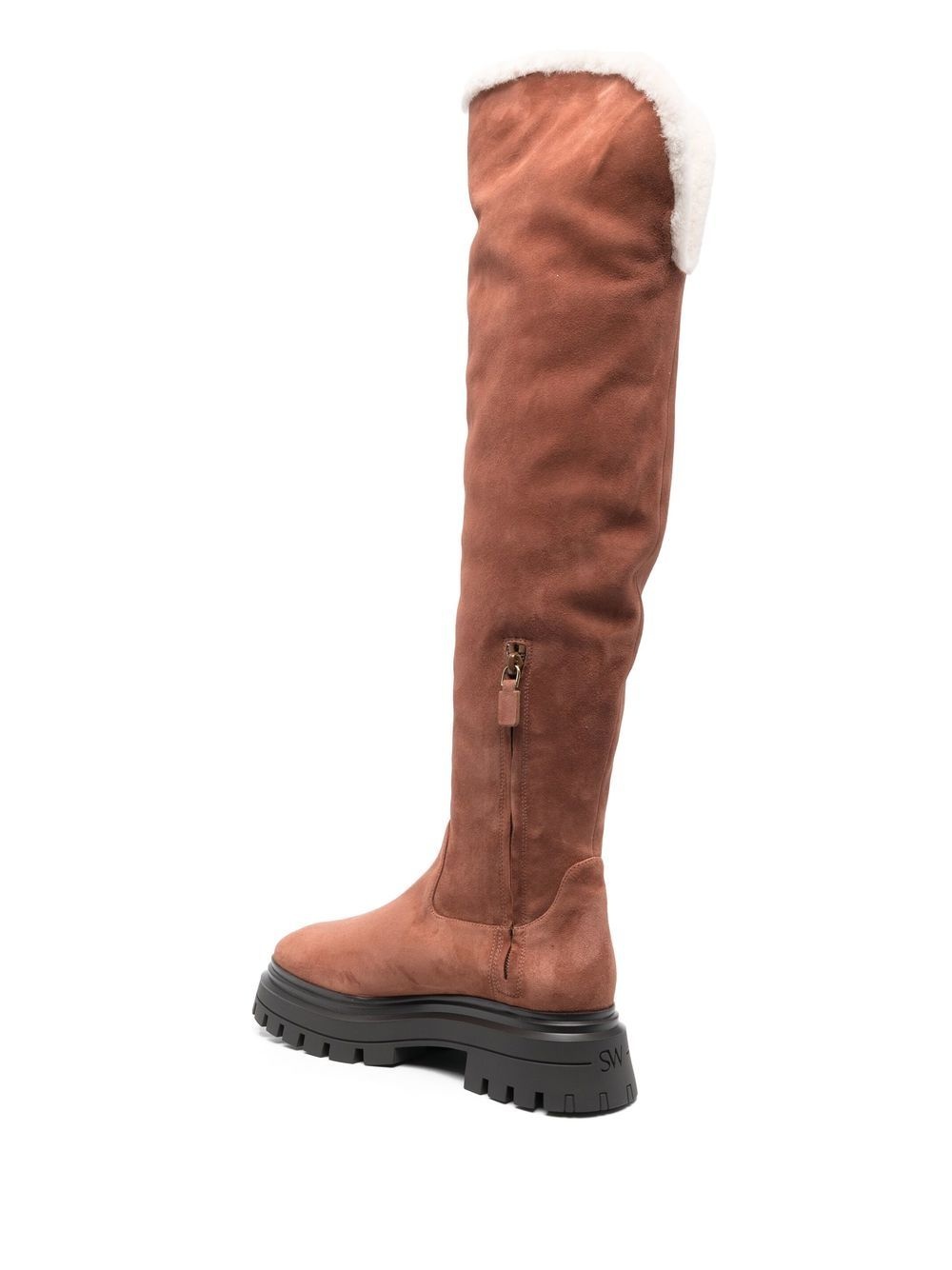 Bedford suede thigh-high boots - 3