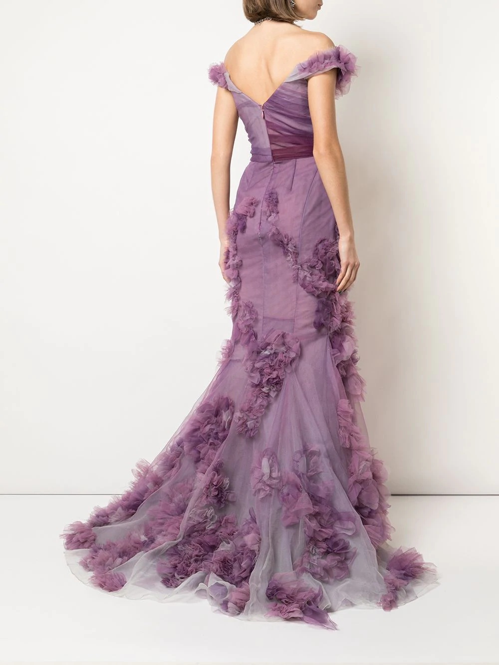 organza fishtail gown - 4