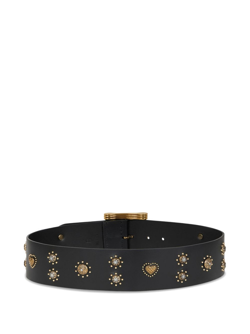 Etro studded leather belt outlook