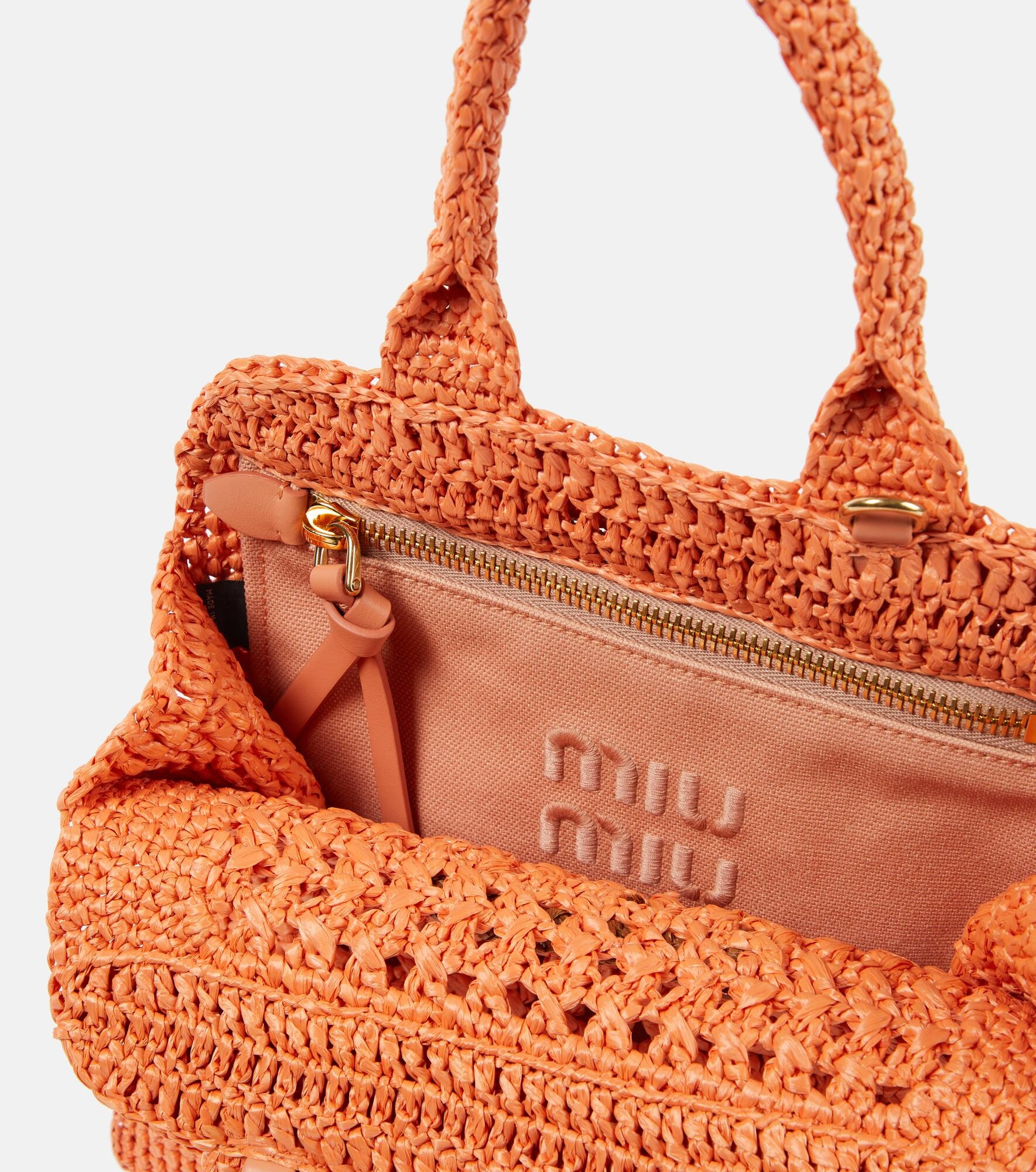 Small raffia tote bag - 3