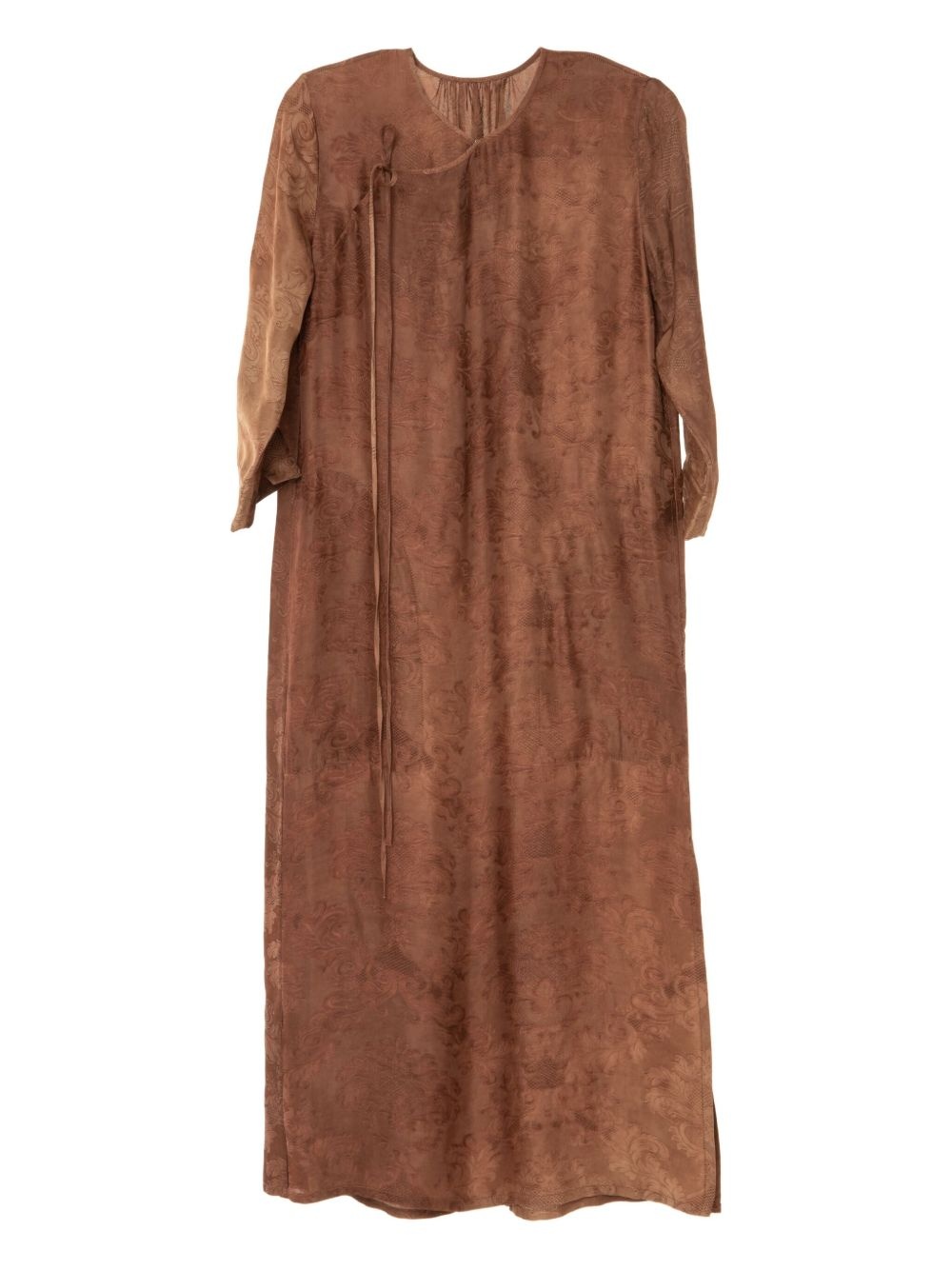Agina tie-fastening patterned dress - 2