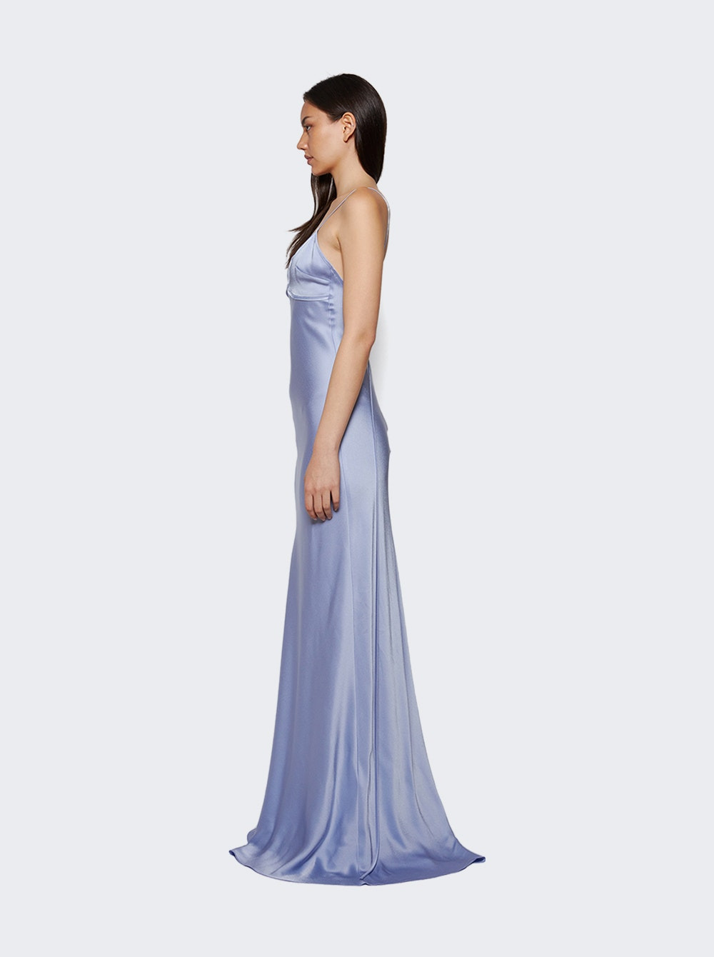 Cut-out Cami Floor Length Delphinium - 3