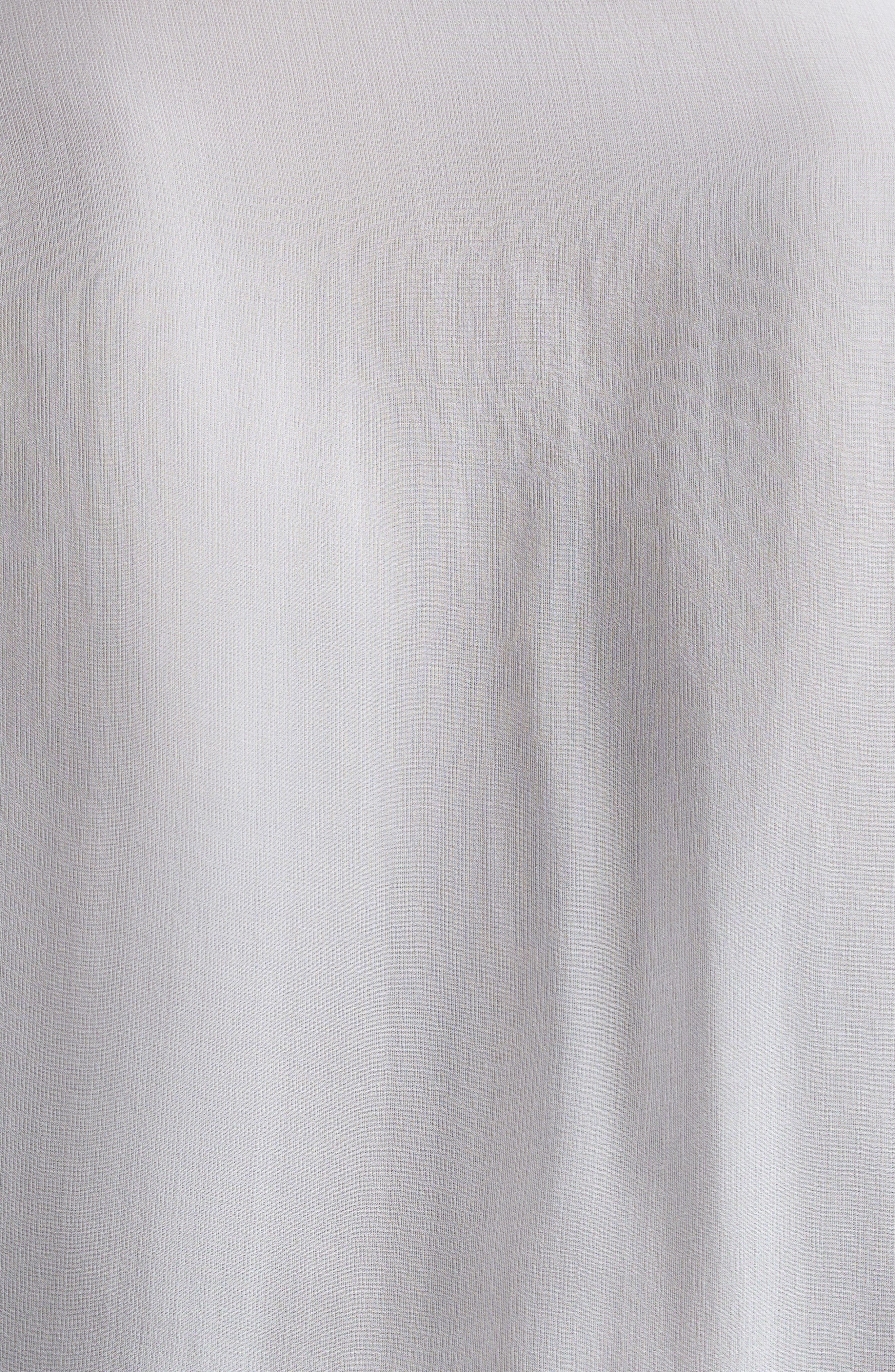 Dolce&Gabbana Sheer Silk Chiffon Tie Neck Shirt in W0800 Bianco Ottico at Nordstrom - 7