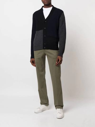 Brioni panelled button-up cardigan outlook