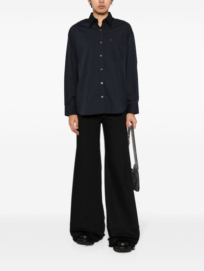LOW CLASSIC logo-embroidered poplin shirt outlook