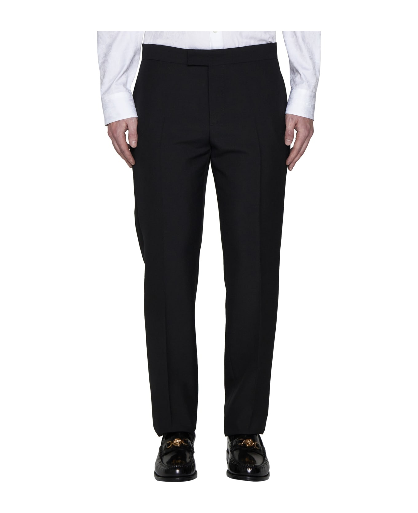 Trousers With Silk Details - 3
