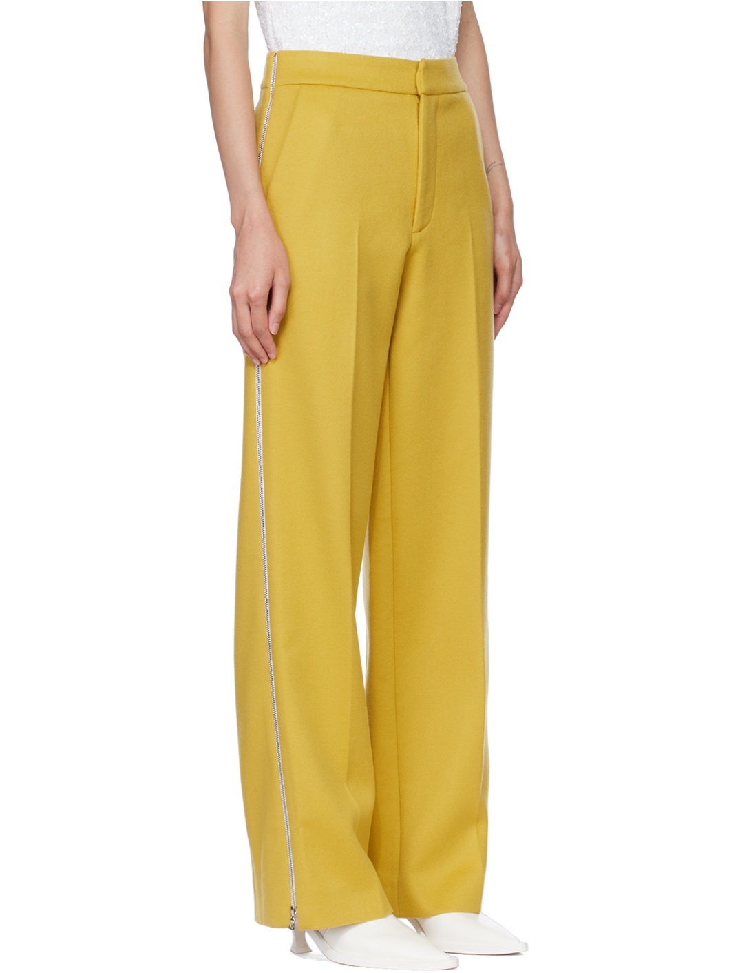 Yellow Zip Trousers - 2