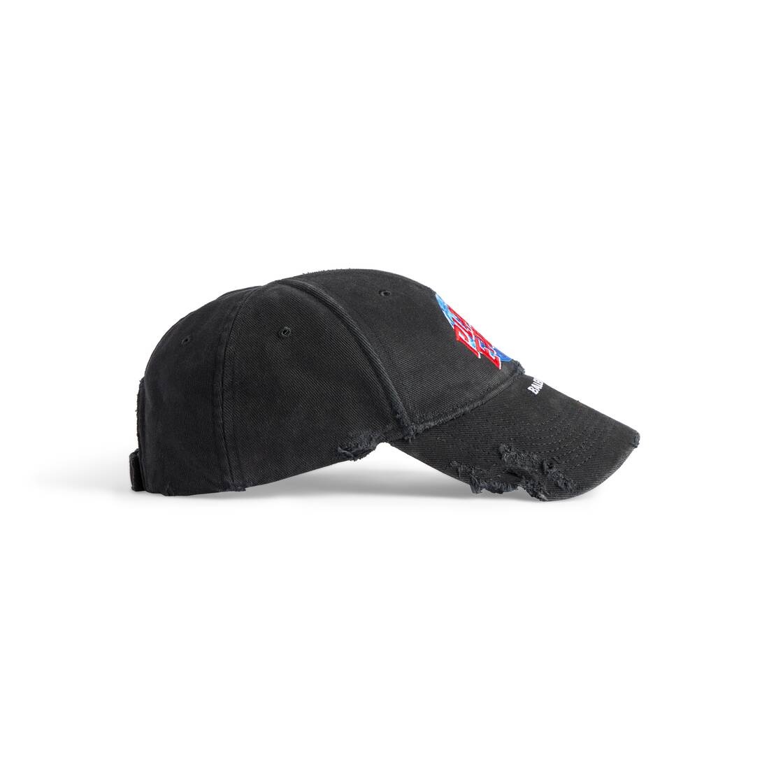 Men's Planet Earth Cap in Black - 4