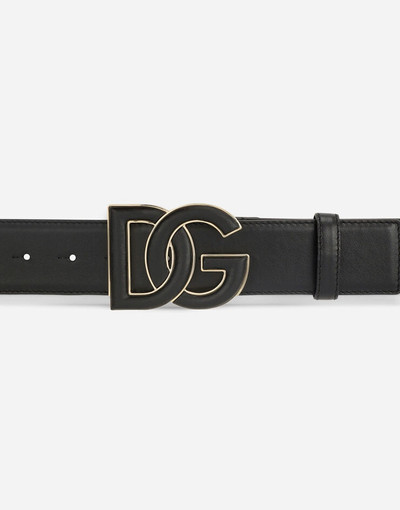Dolce & Gabbana Calfskin belt with DG logo outlook