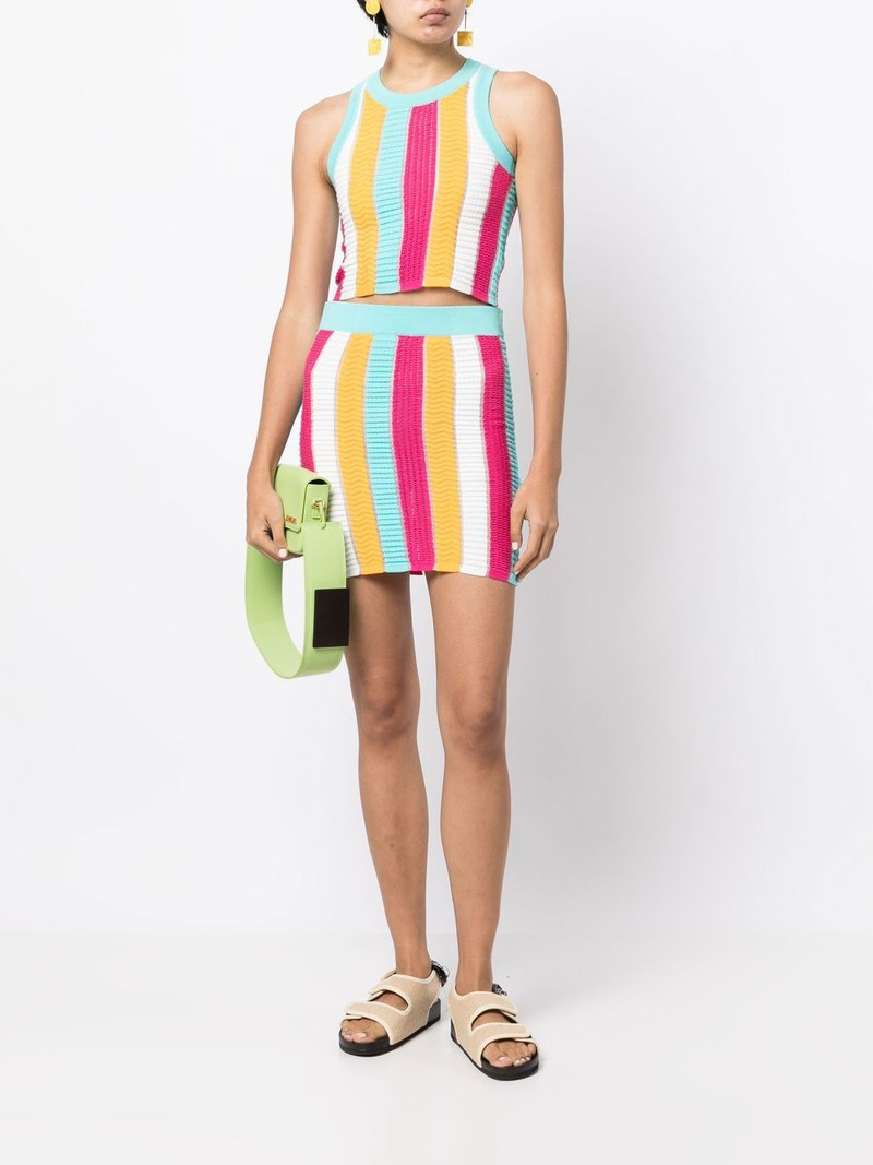 Solid & Striped colour-block knitted skirt outlook