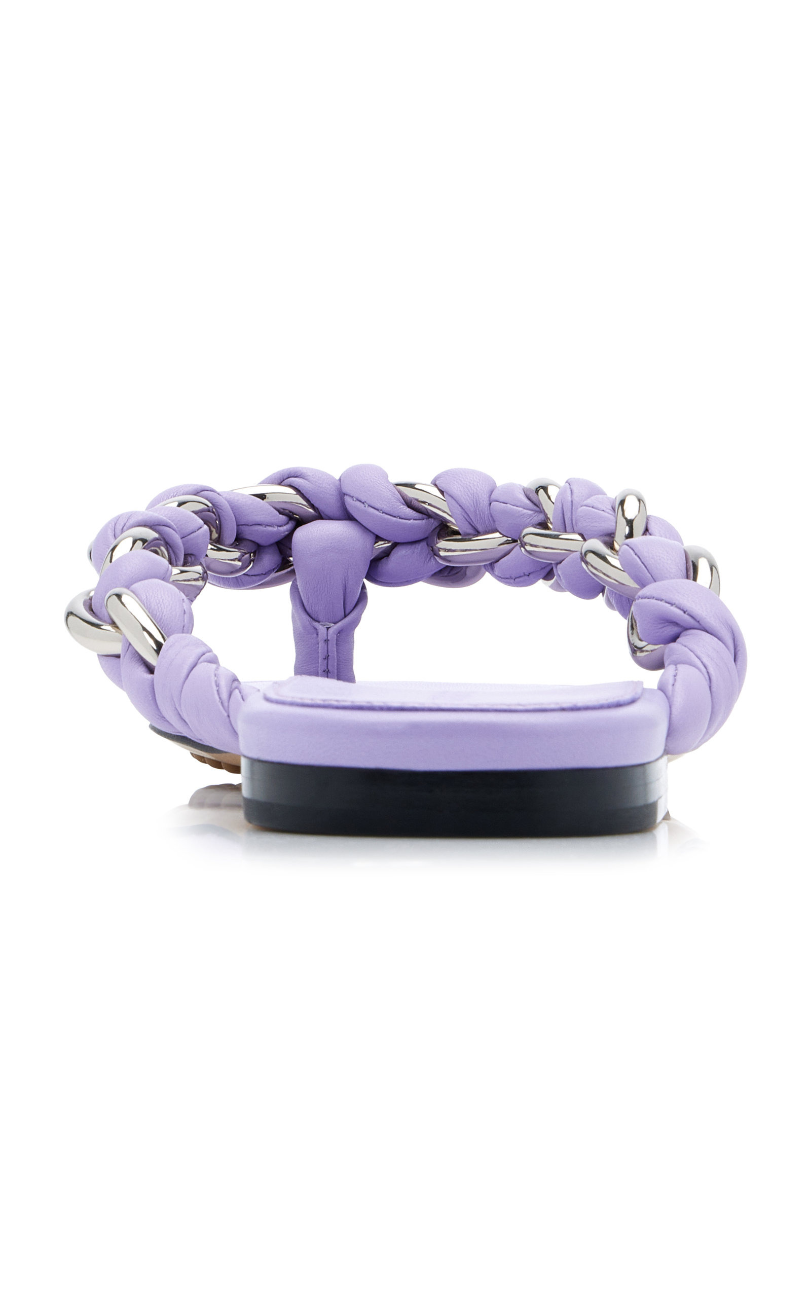 Dot Lagoon Chain Flat Sandals purple - 5