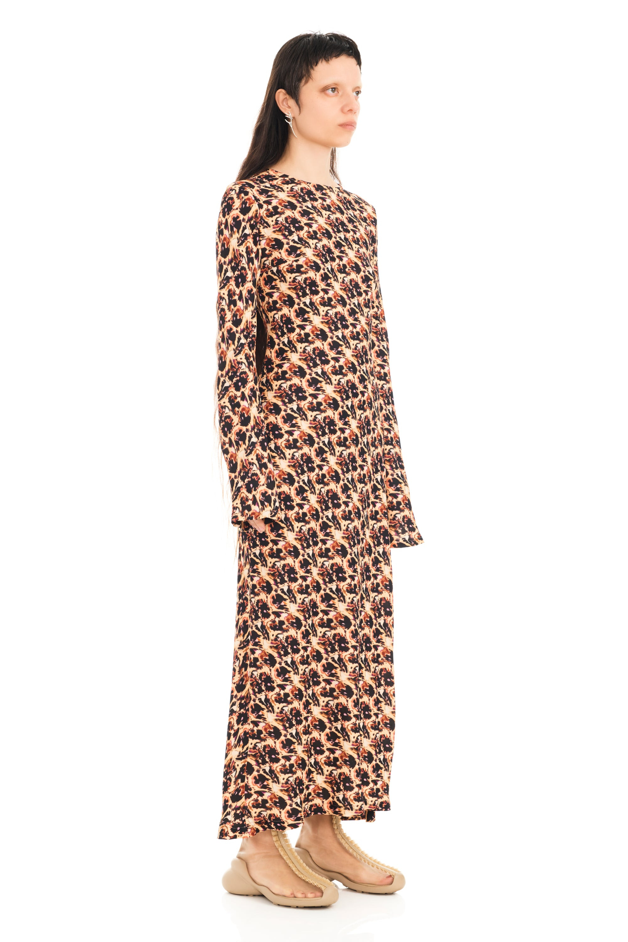 LEOPARD PEONY YURI DRESS - 3