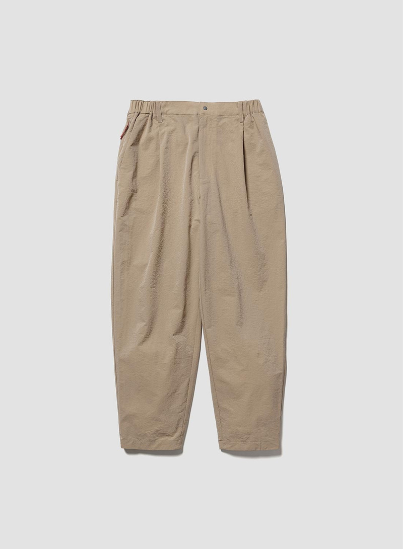 Nanga Air Cloth Comfy Tuck Tapered Pants in Beige 1