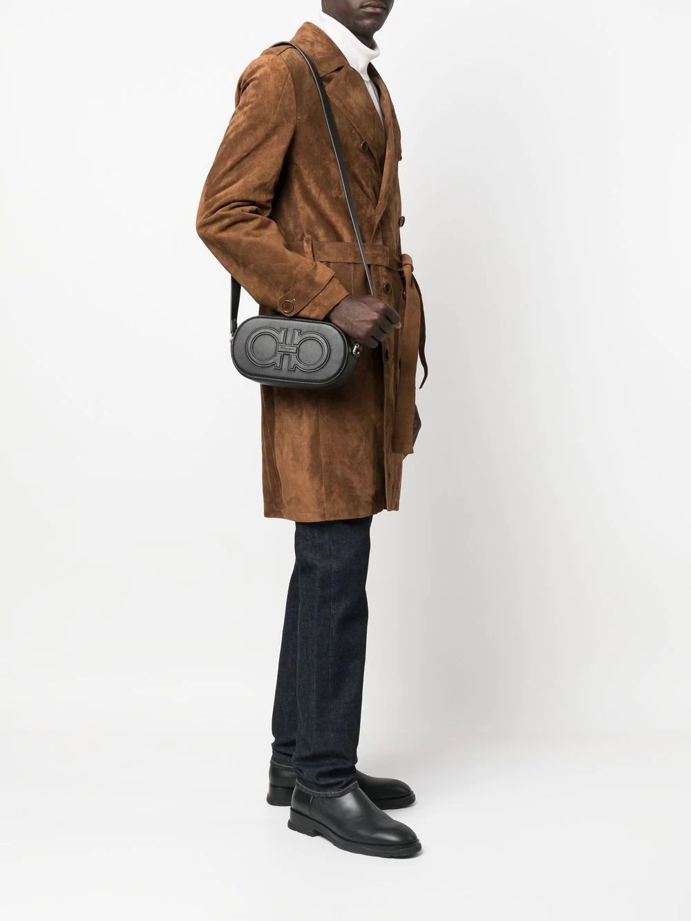 Gancini-detail shoulder bag - 2