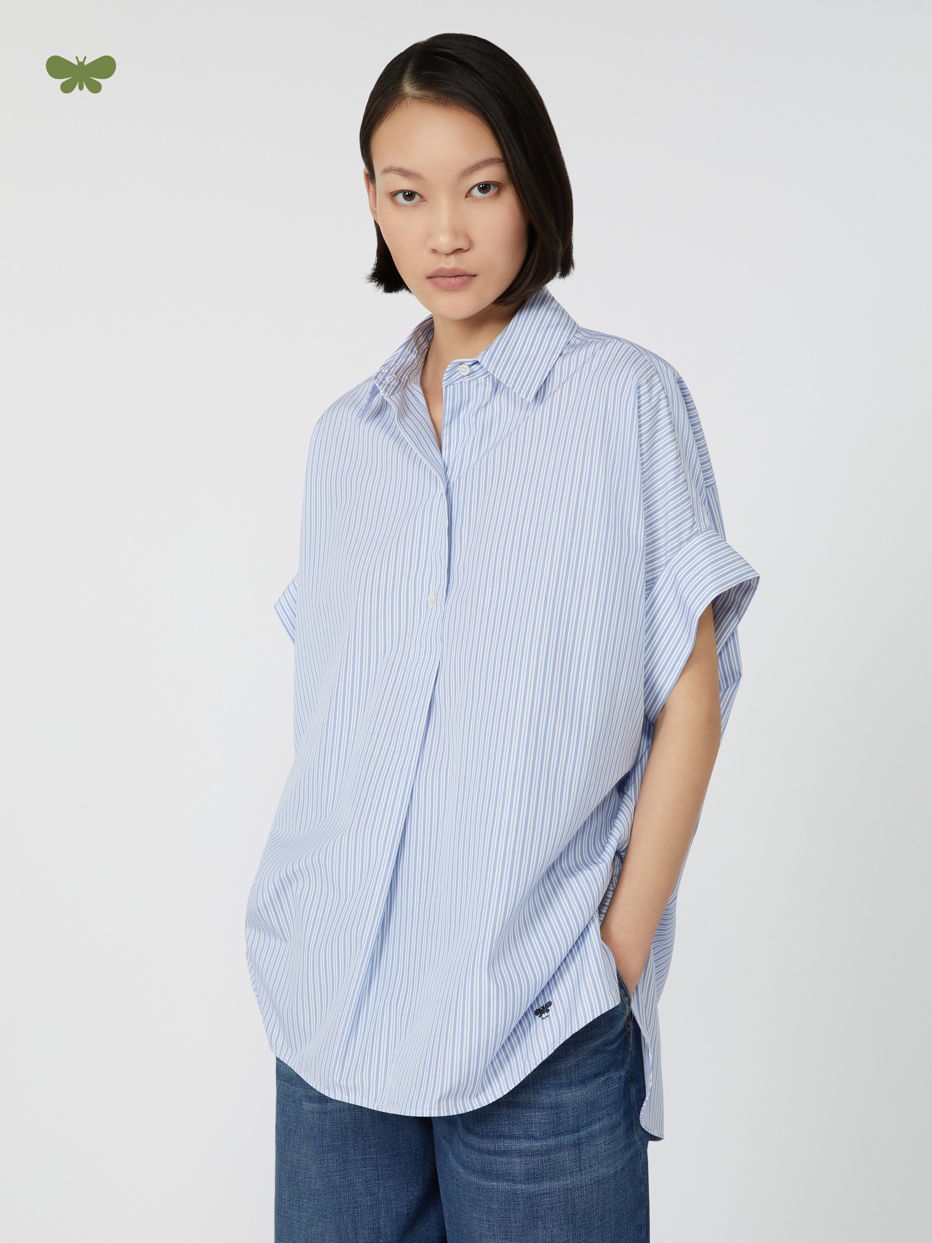 ARDEA Straight-fit cotton poplin shirt - 5